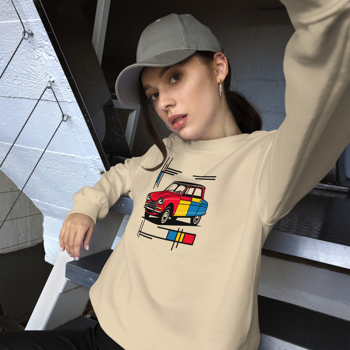 Mondrian Collection Sweatshirt – Model Ami 6