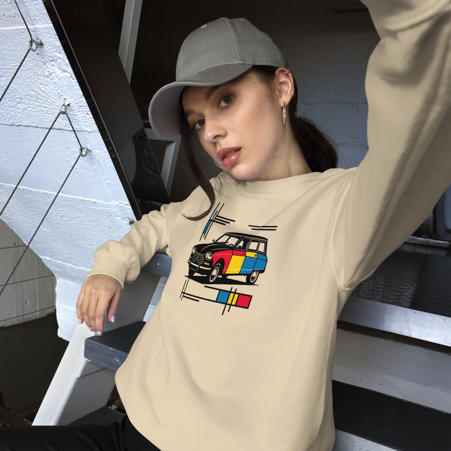 Sweat-shirt Mondrian Collection – Modèle Ami8