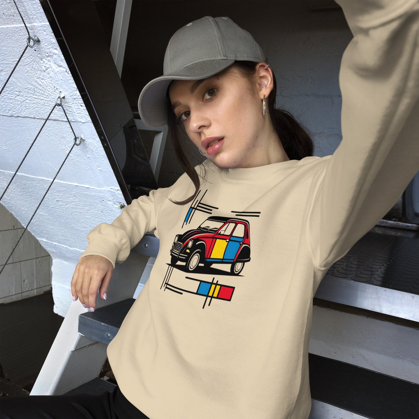 Pull Mondrian – Édition Citroën Dyane