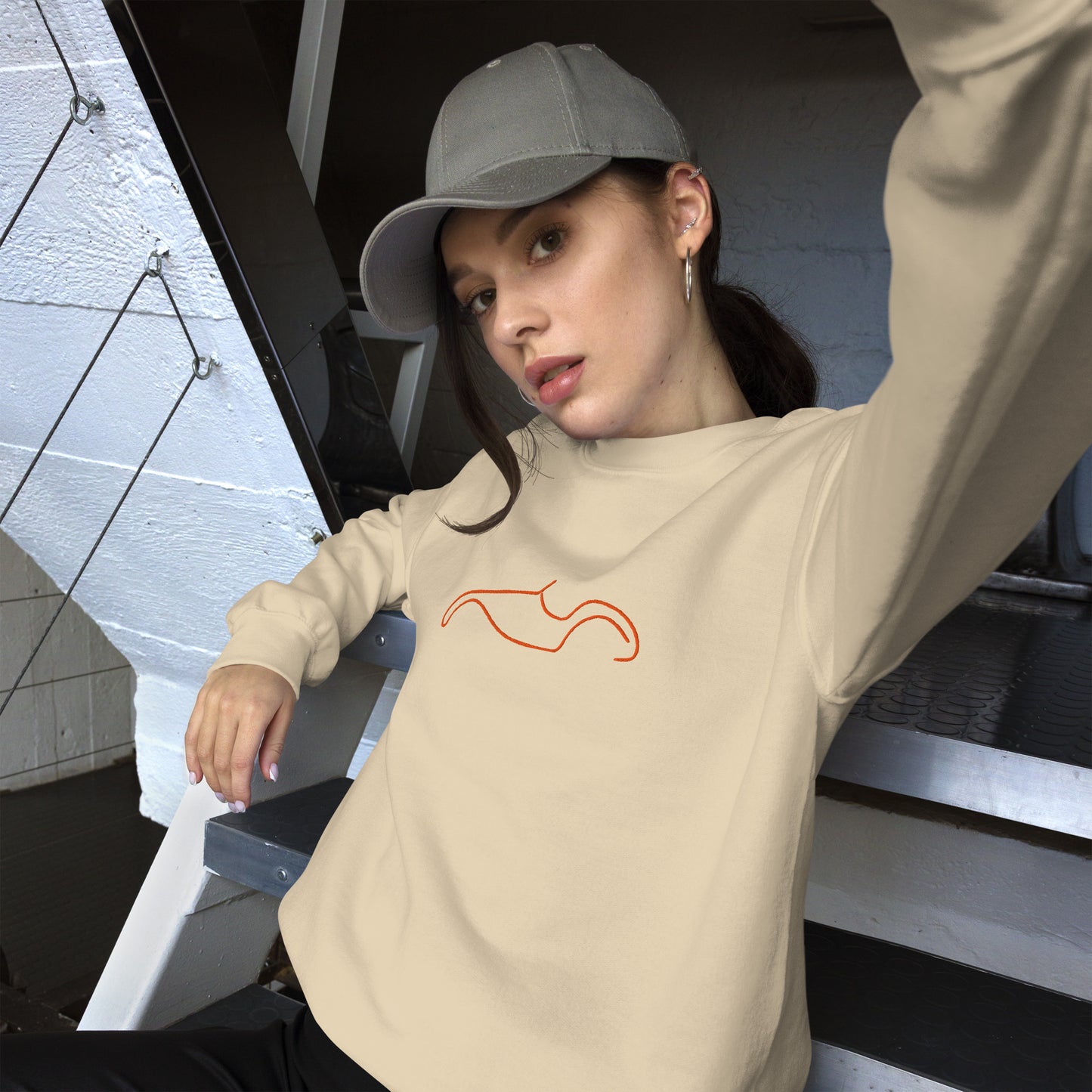 Sweat-shirt Silhouette – Motif Burton Sportscar | Minimaliste, élégant et chaud