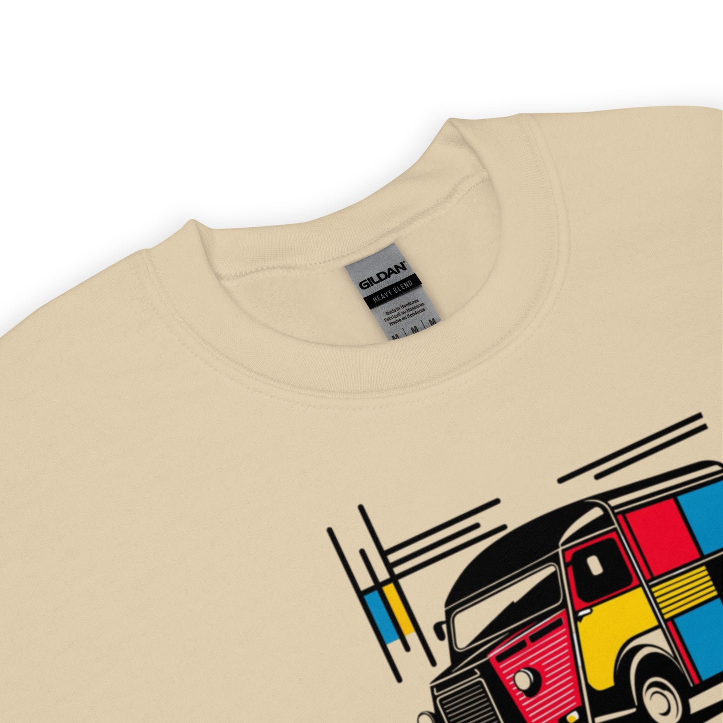 Mondrian Collection Sweatshirt – Warm sweater with a playful vintage bus
