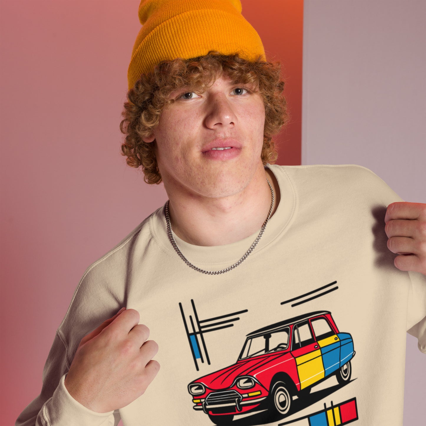 Mondrian Collection Sweatshirt – Model Ami 6