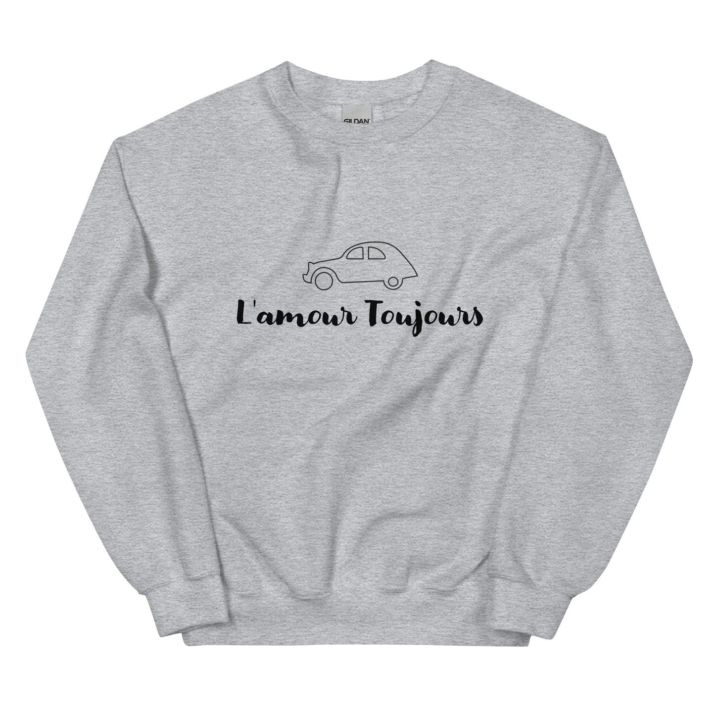 L'amour Toujours Citroën 2cv Sweatshirt Unisex - Gray or White