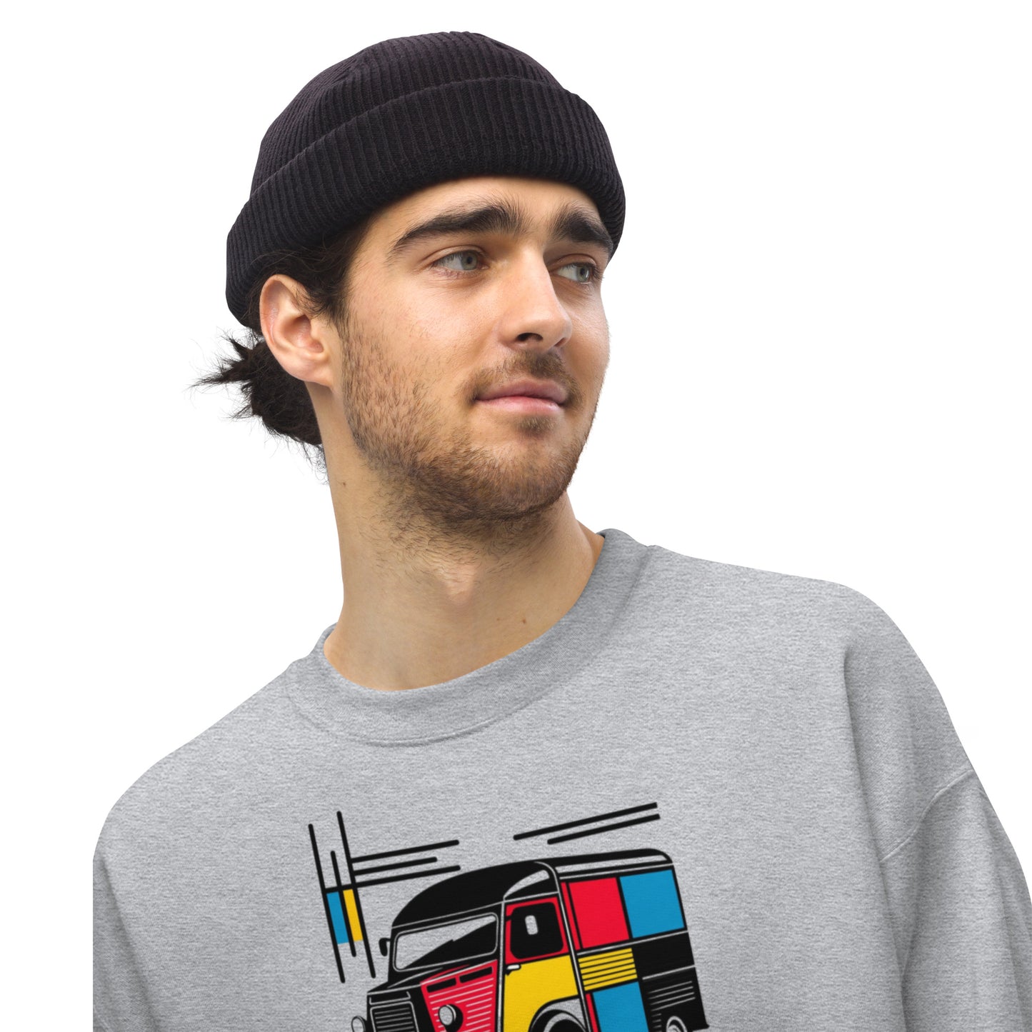 Mondrian Collection Sweatshirt – Warm sweater with a playful vintage bus