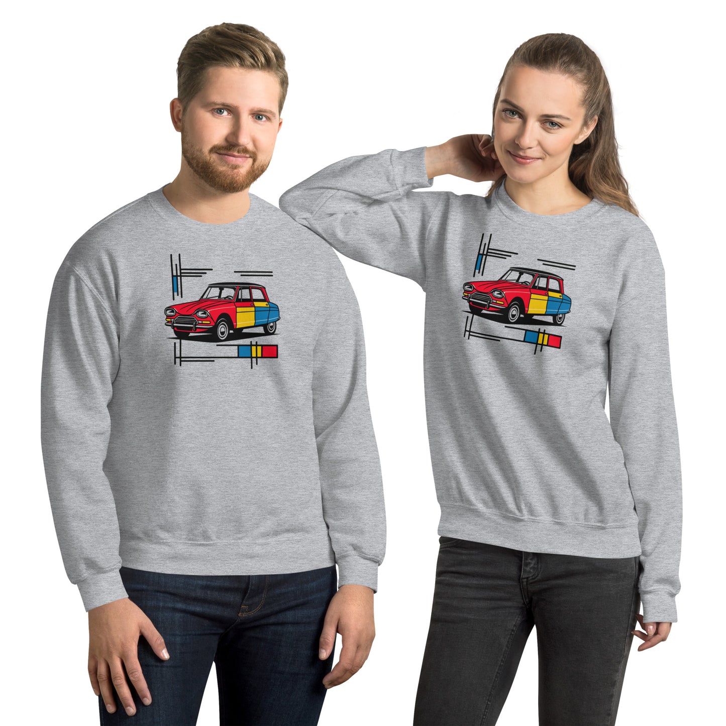 Mondrian Collection Sweatshirt – Model Ami 6