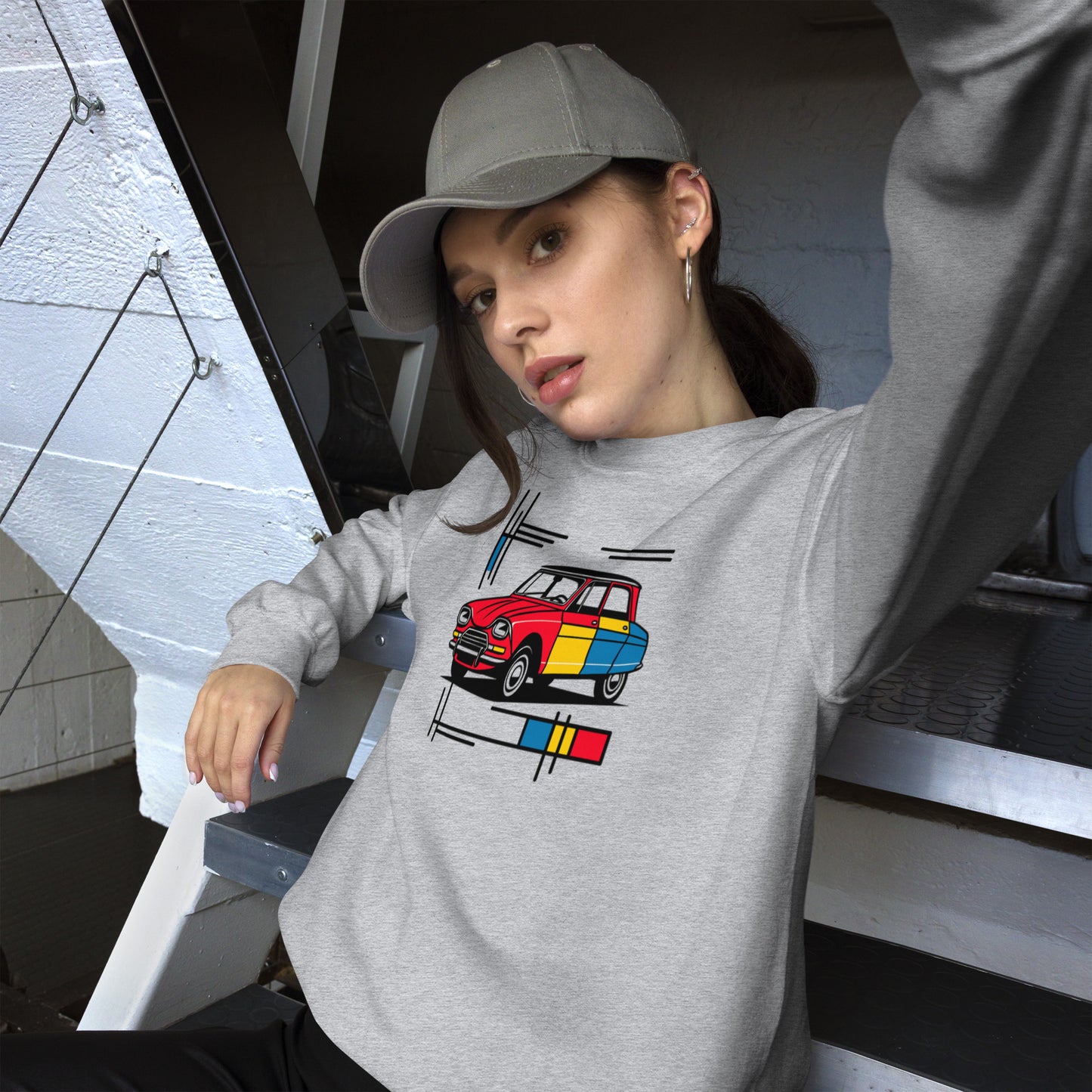 Mondrian Collection Sweatshirt – Model Ami 6