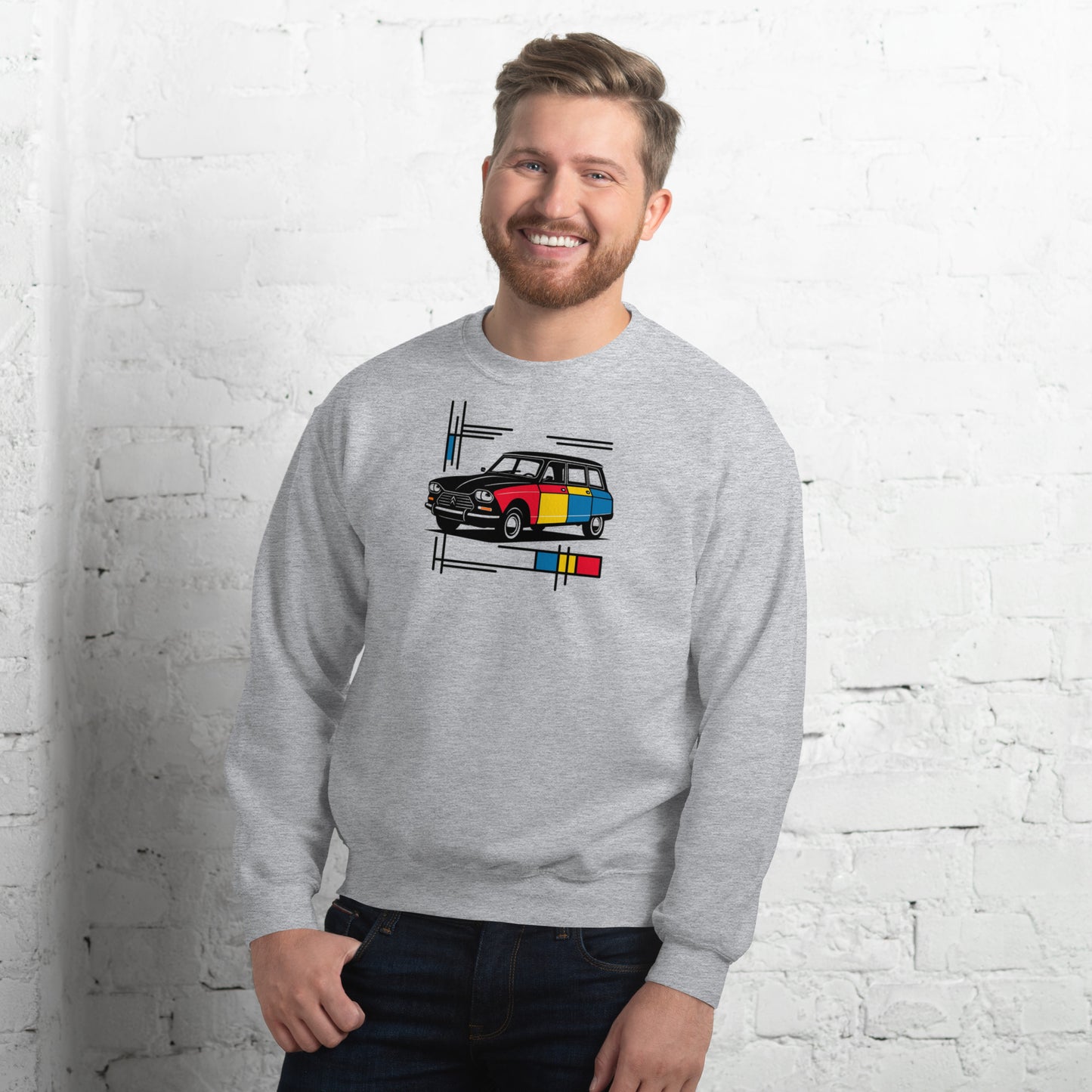 Sweat-shirt Mondrian Collection – Modèle Ami8