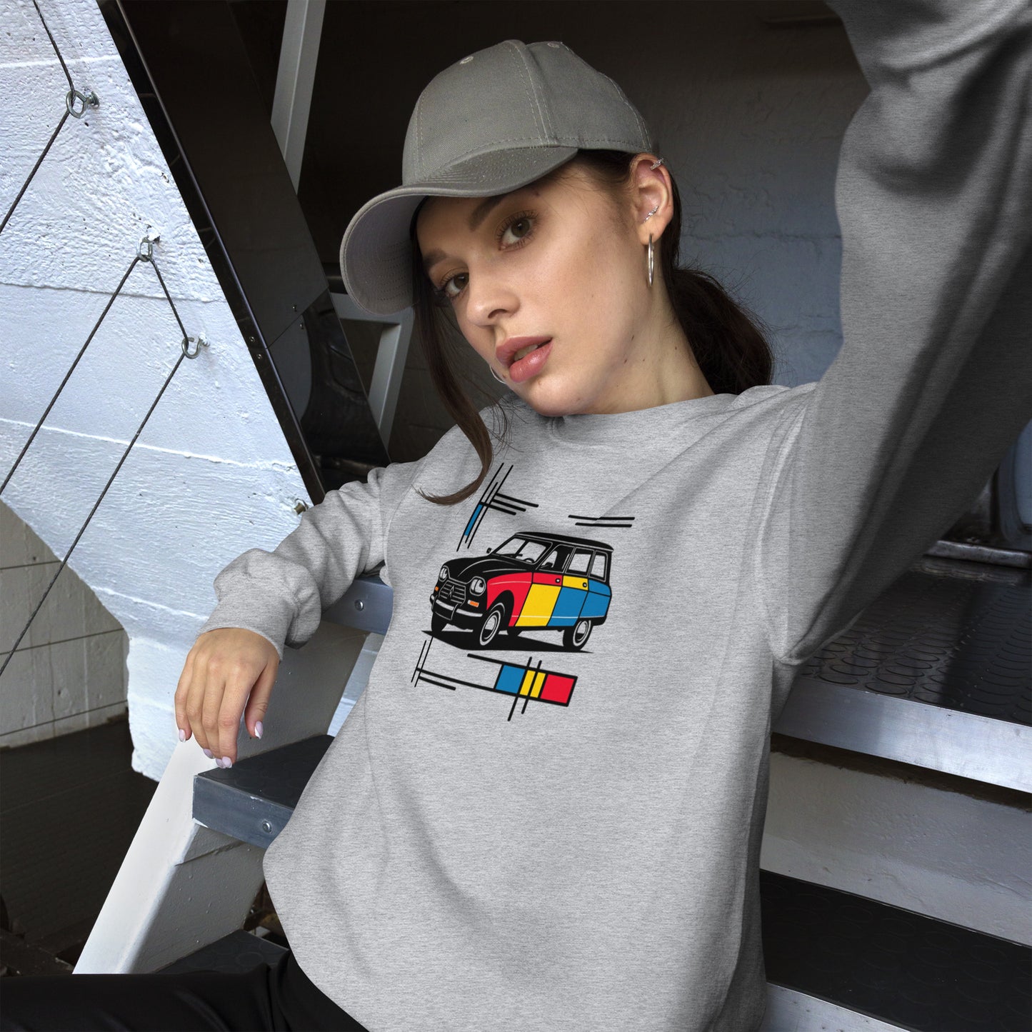 Sweat-shirt Mondrian Collection – Modèle Ami8