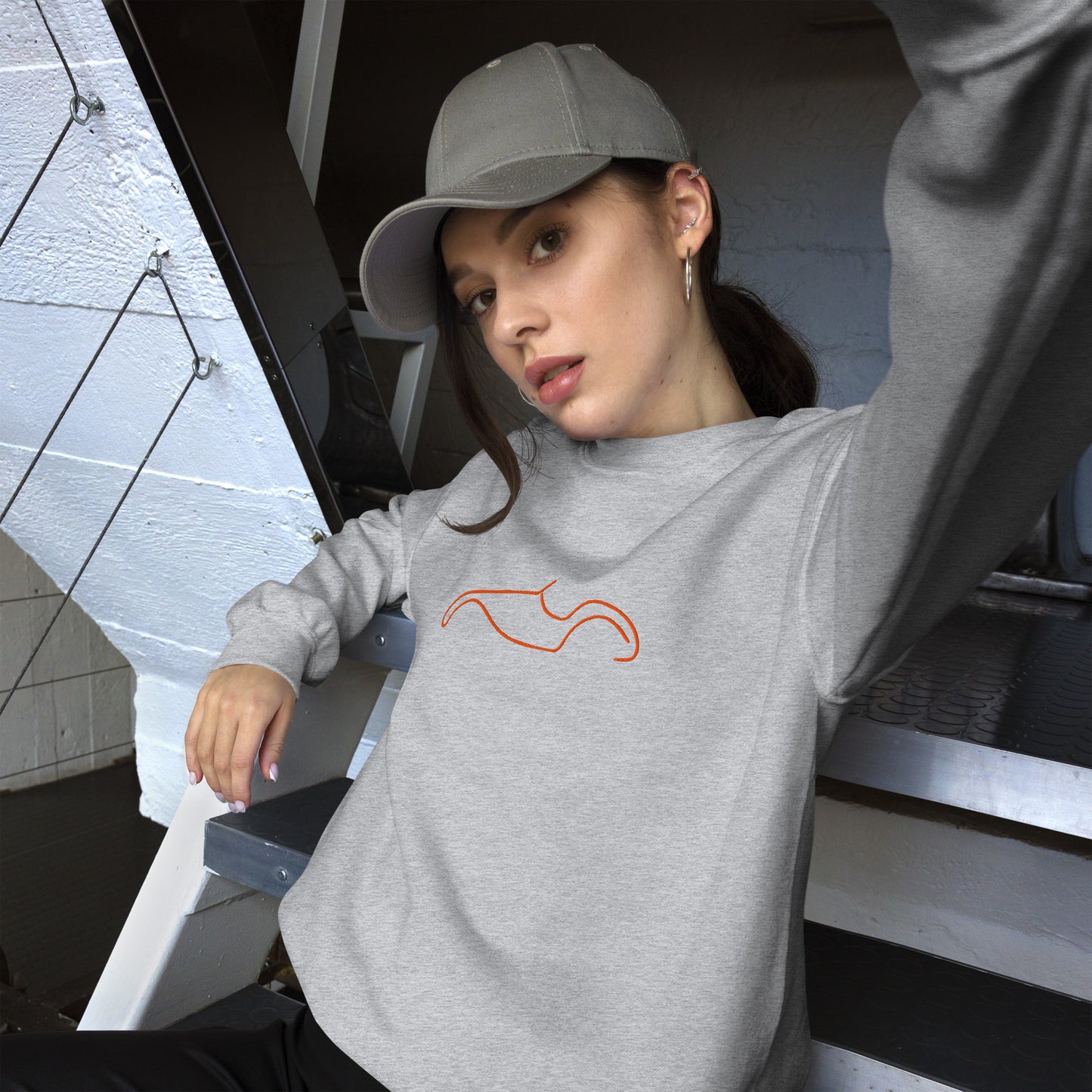 Sweat-shirt Silhouette – Motif Burton Sportscar | Minimaliste, élégant et chaud