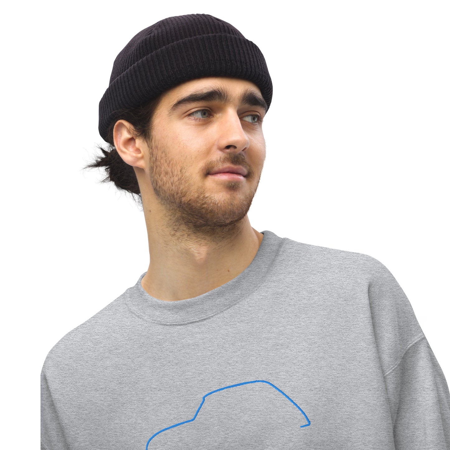 Silhouette Sweatshirt – Citroën Dyane Lijnkunst | Minimalistisch, Tijdloos & Warm
