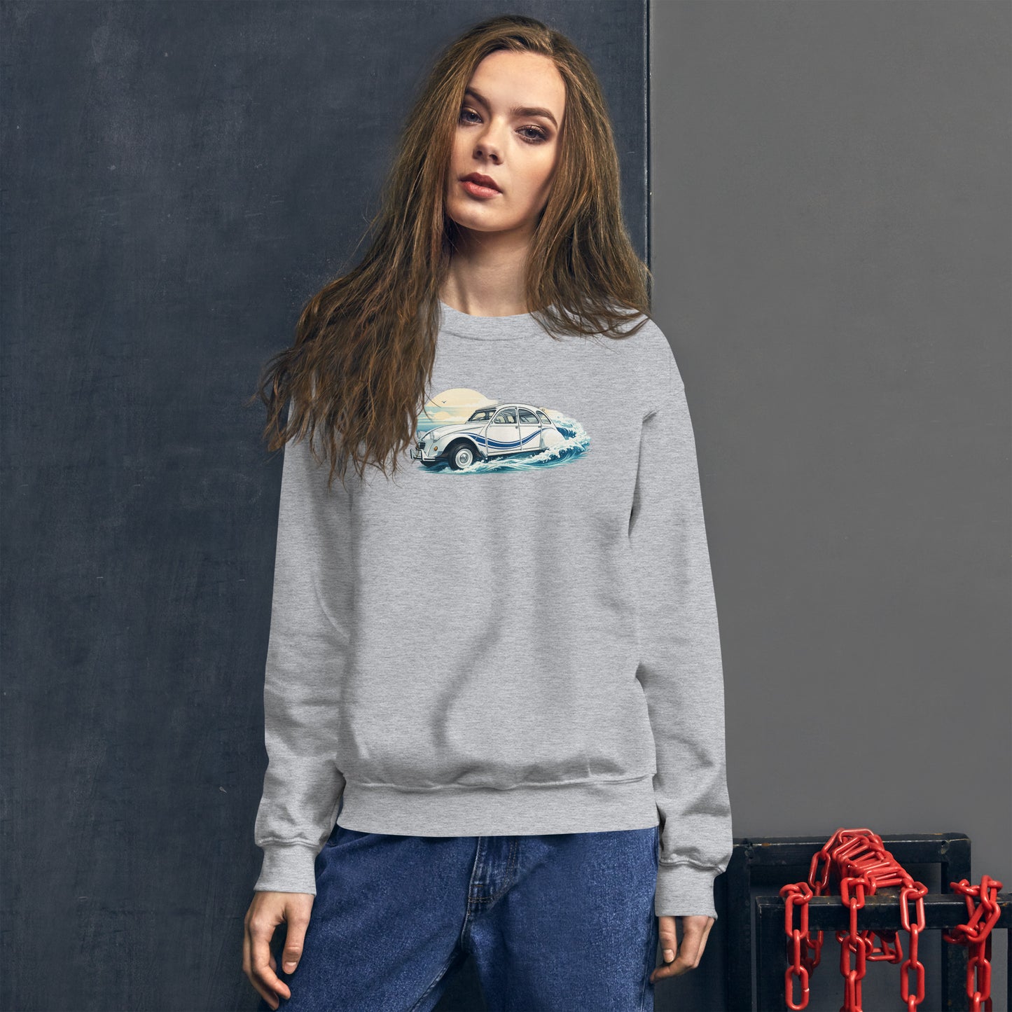 Citroën 2CV France 3 Sweatshirt – Maritime Illustration in Motion | Specials Collection
