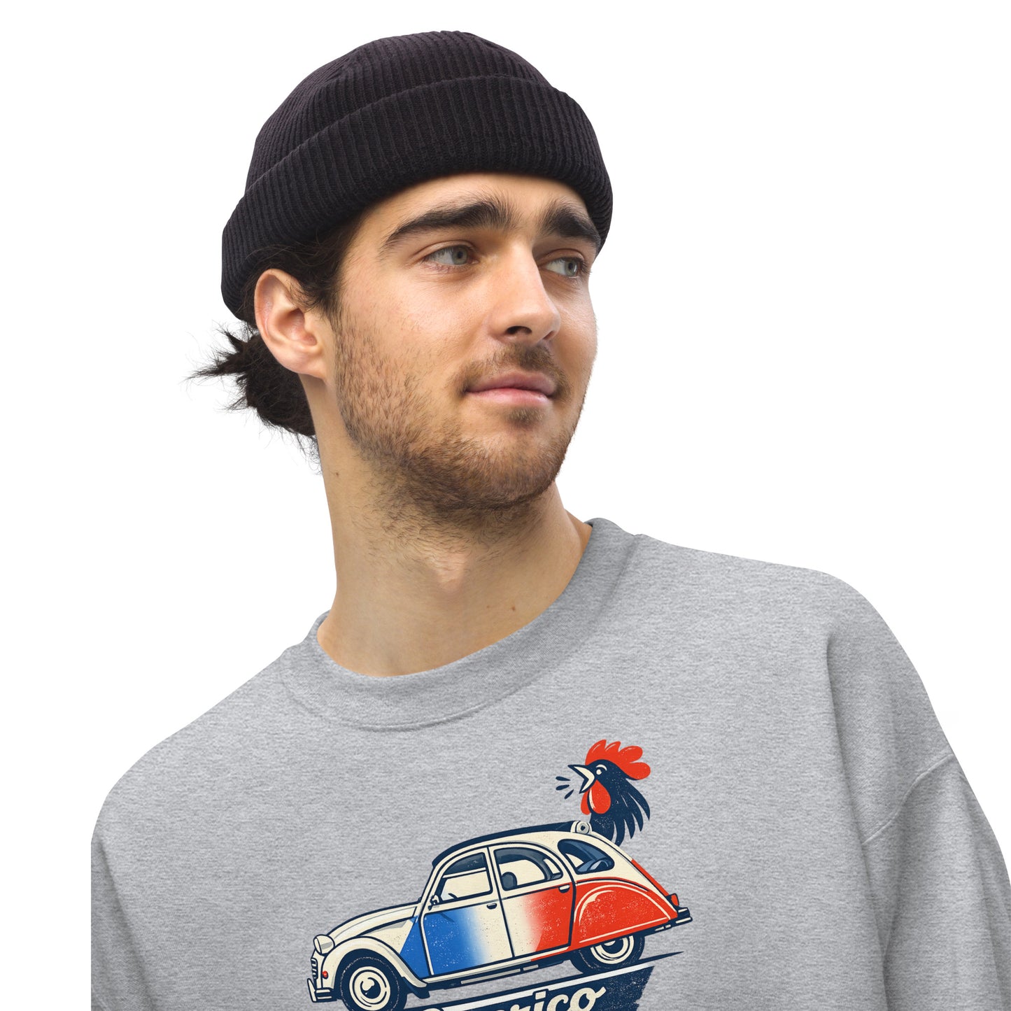 Sweat-shirt Citroën 2CV Cocorico – Illustration bleu-blanc-rouge | Collection spéciale