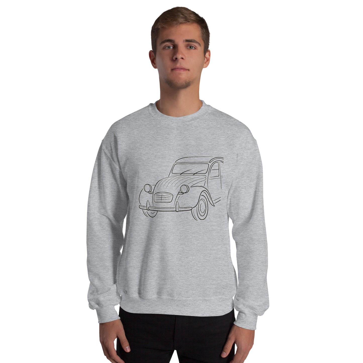 Citroën 2CV Sweatshirt – Minimalist Line Art of the Legendary 2cv