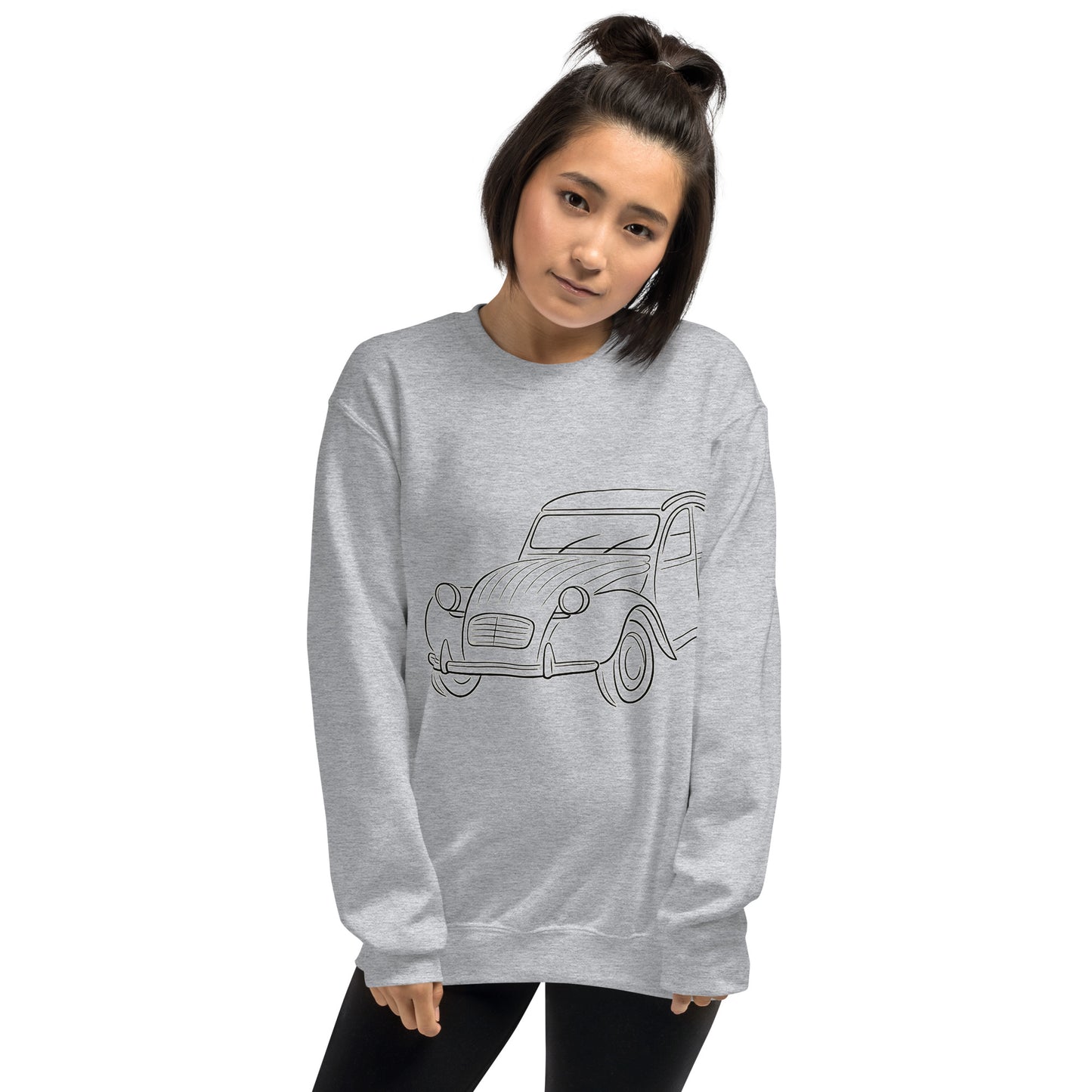 Citroën 2CV Sweatshirt – Minimalist Line Art of the Legendary 2cv