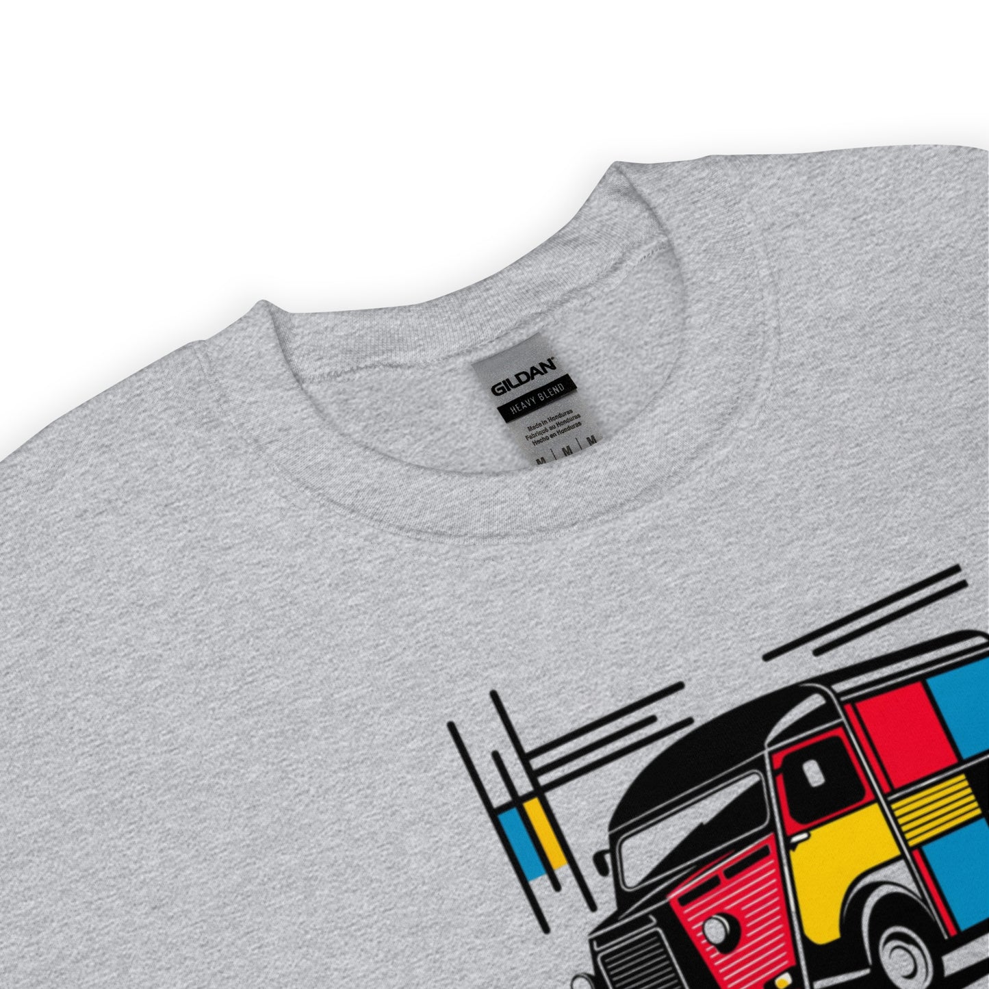 Mondrian Collection Sweatshirt – Warm sweater with a playful vintage bus