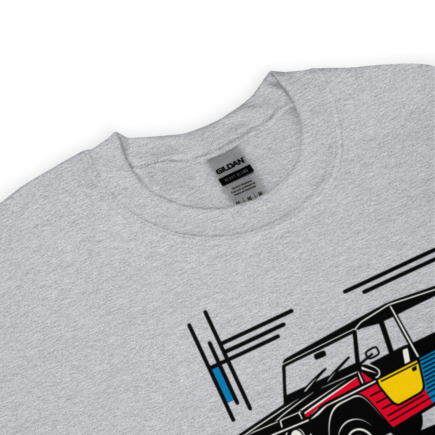 Mondriaan Sweatshirt – Citroën Méhari | Warm, Speels & Tijdloos Design