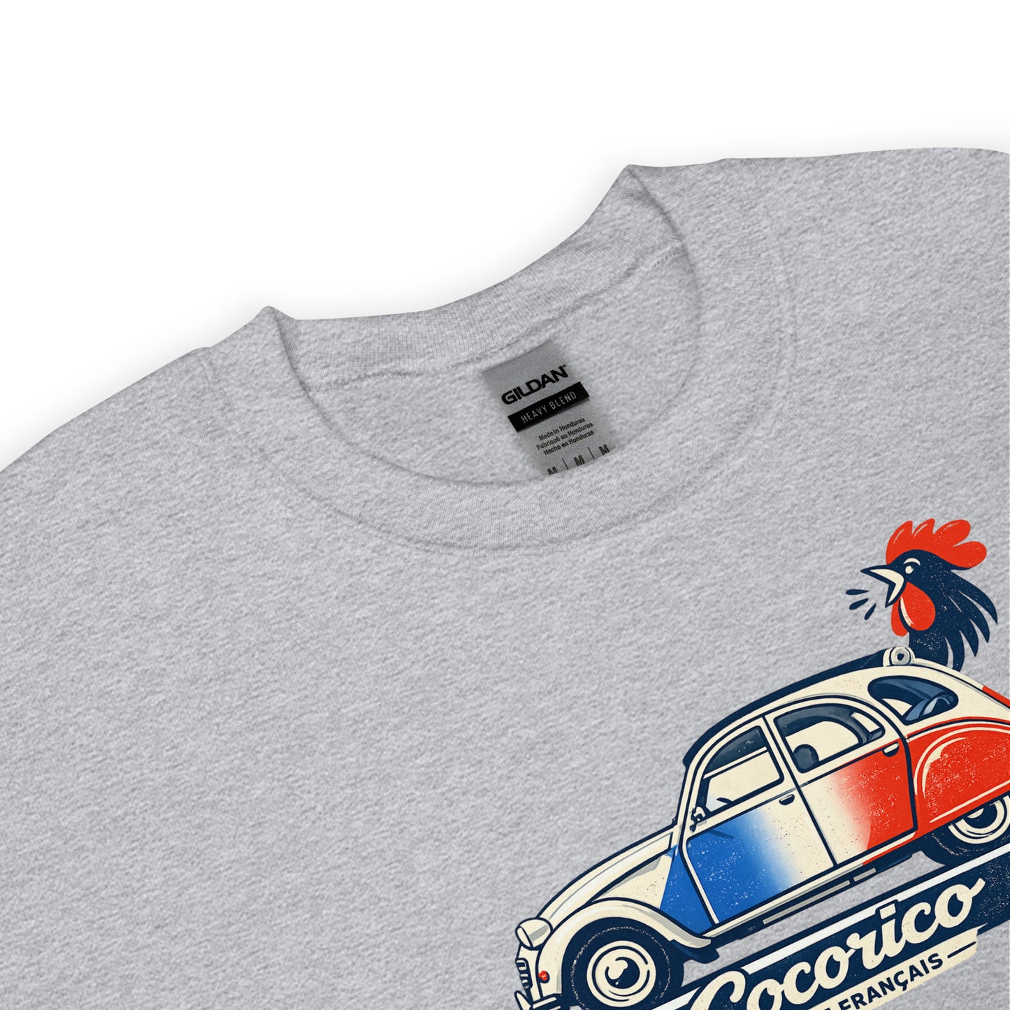 Sweat-shirt Citroën 2CV Cocorico – Illustration bleu-blanc-rouge | Collection spéciale