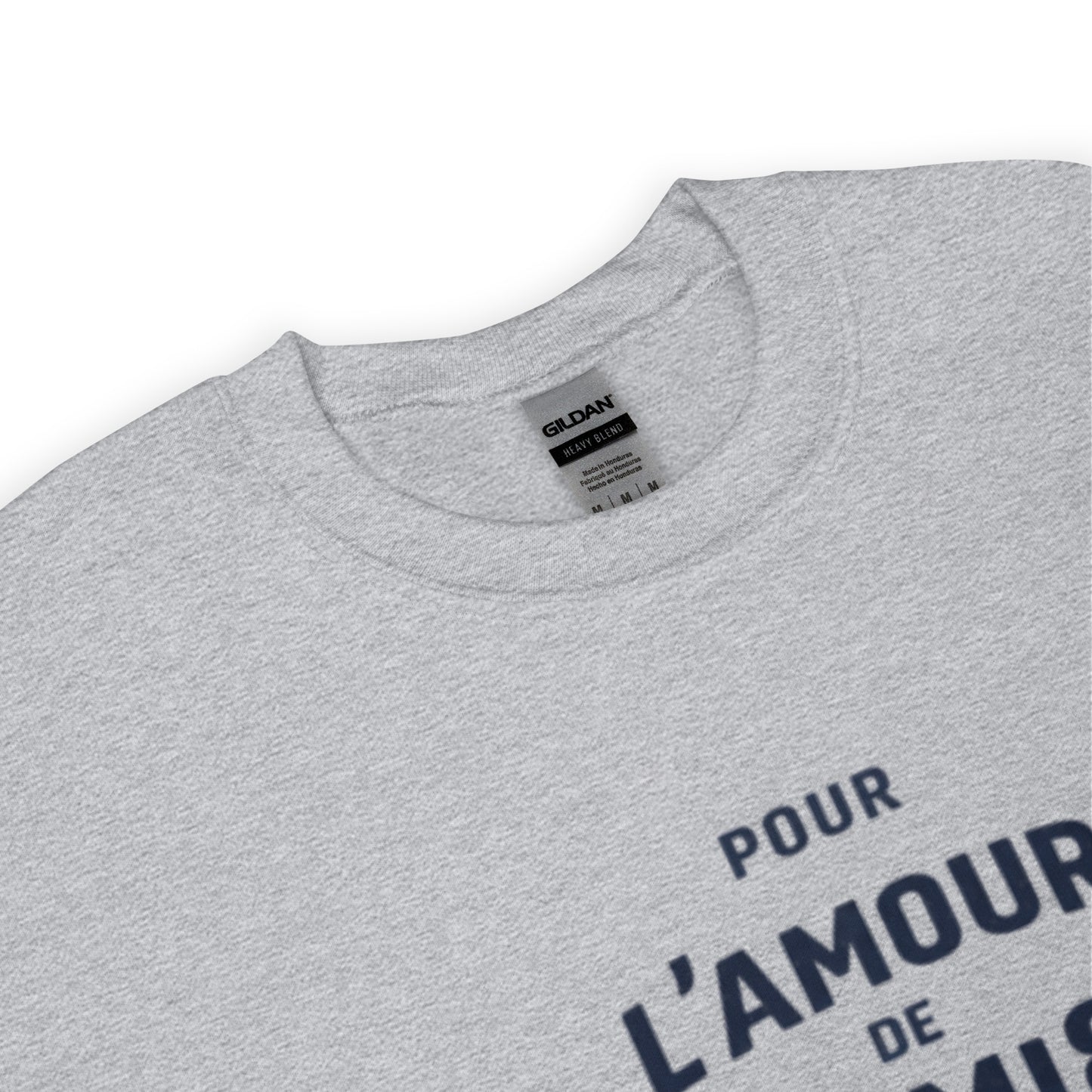 Sweat-shirt Citroën AMI8 « Pour L’Amour de l’AMI8 » – Sweatshirt unisexe avec imprimé typographique