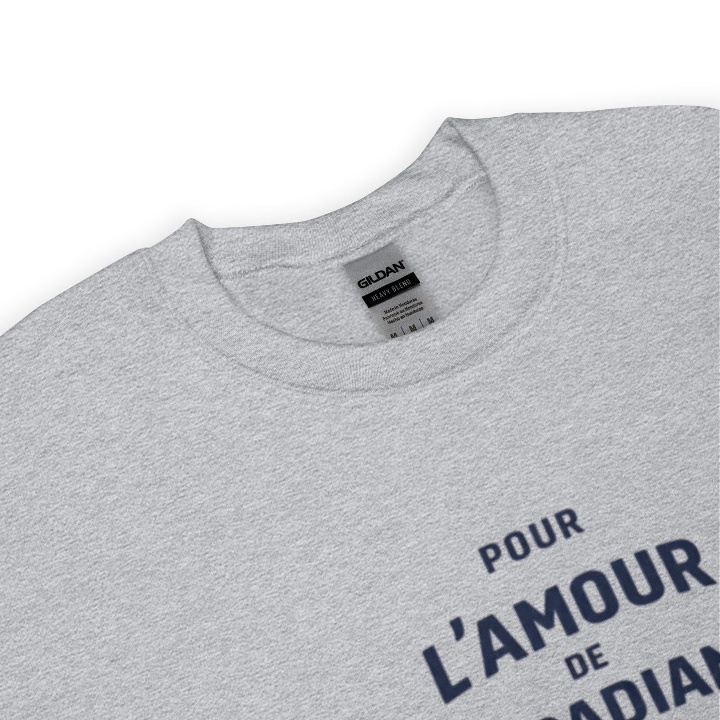 Sweat-shirt Citroën Acadiane « Pour L’Amour de l’Acadiane » – Col Rond Unisexe avec Impression Typographique