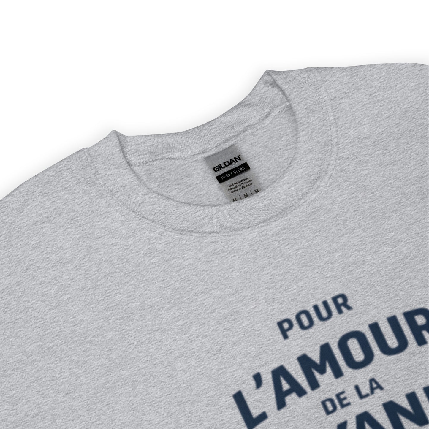 Sweat-shirt Citroën Dyane « Pour L’Amour de la Dyane » – Col rond unisexe avec motif typographique