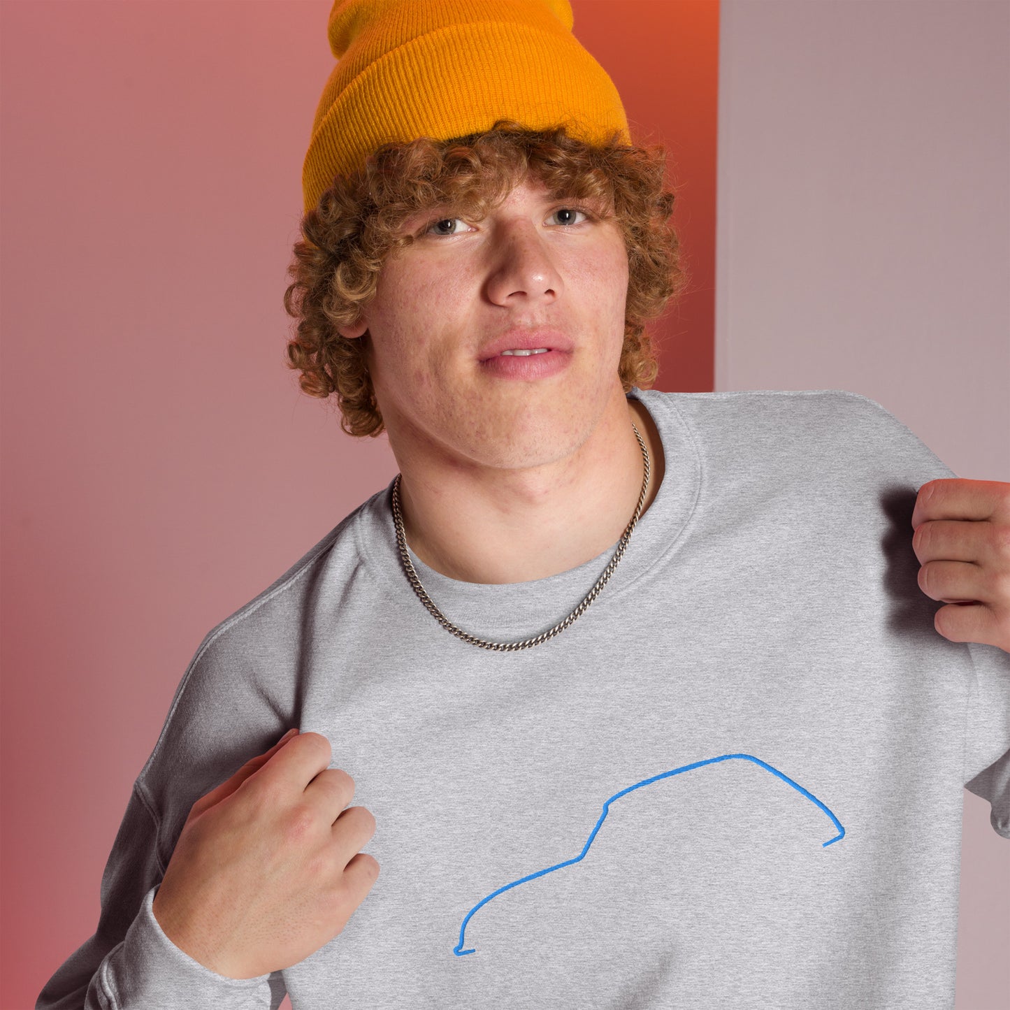 Silhouette Sweatshirt – Citroën Dyane Lijnkunst | Minimalistisch, Tijdloos & Warm