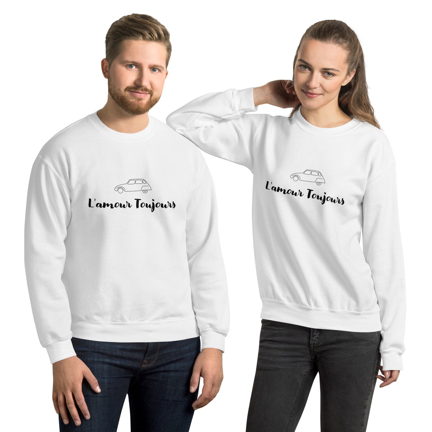 L'amour Toujours Citroën Dyane Sweatshirt Uniseks - Grijs of Wit