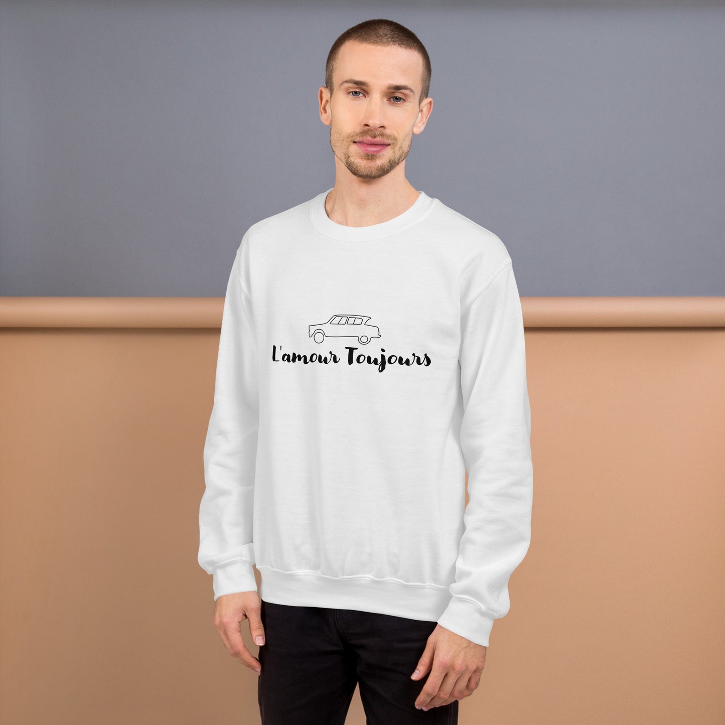 L'amour Toujours Citroën Ami6 Sweatshirt Unisex - Gray or White