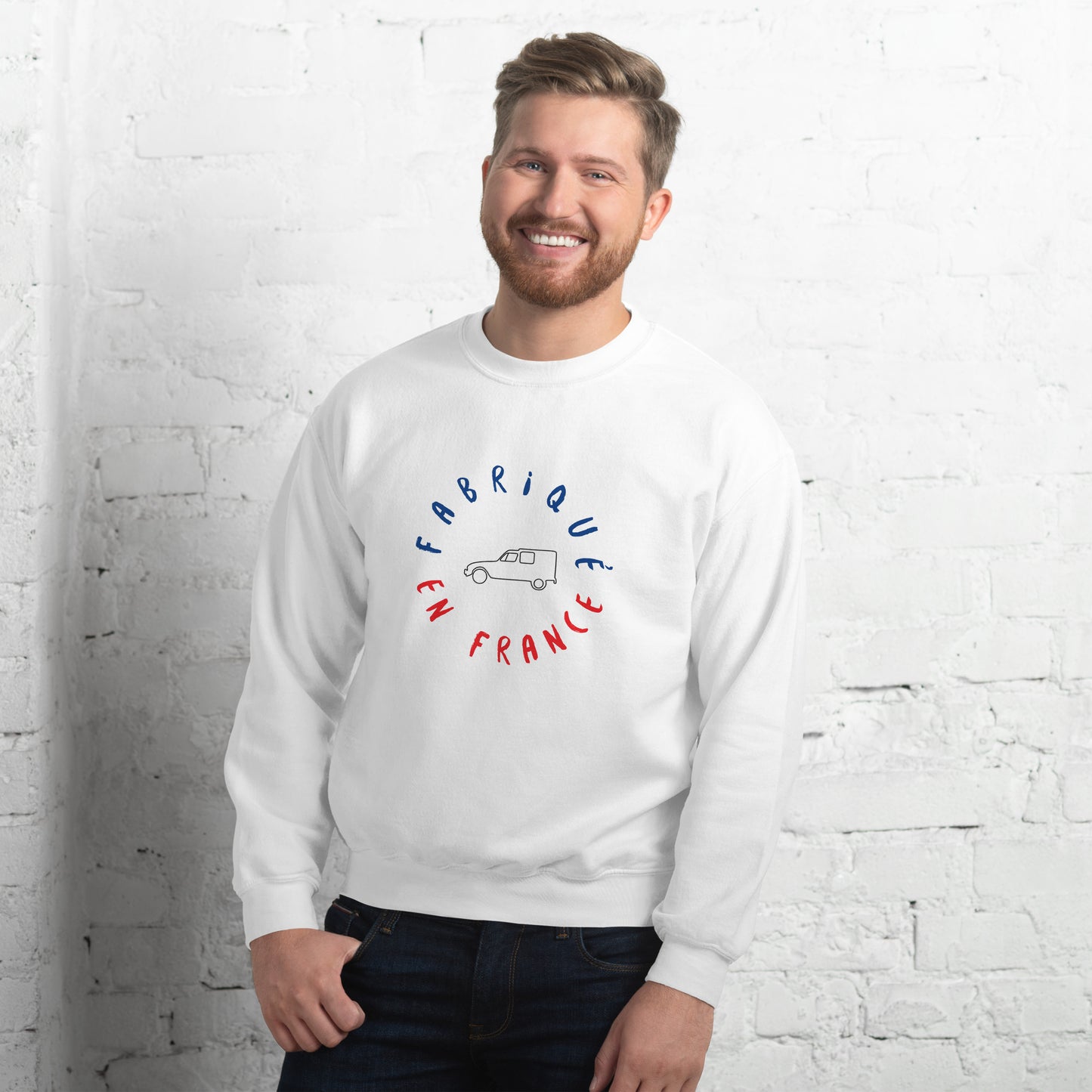 Fabriqué en France Citroën Acadiane sweatshirt Unisex - White