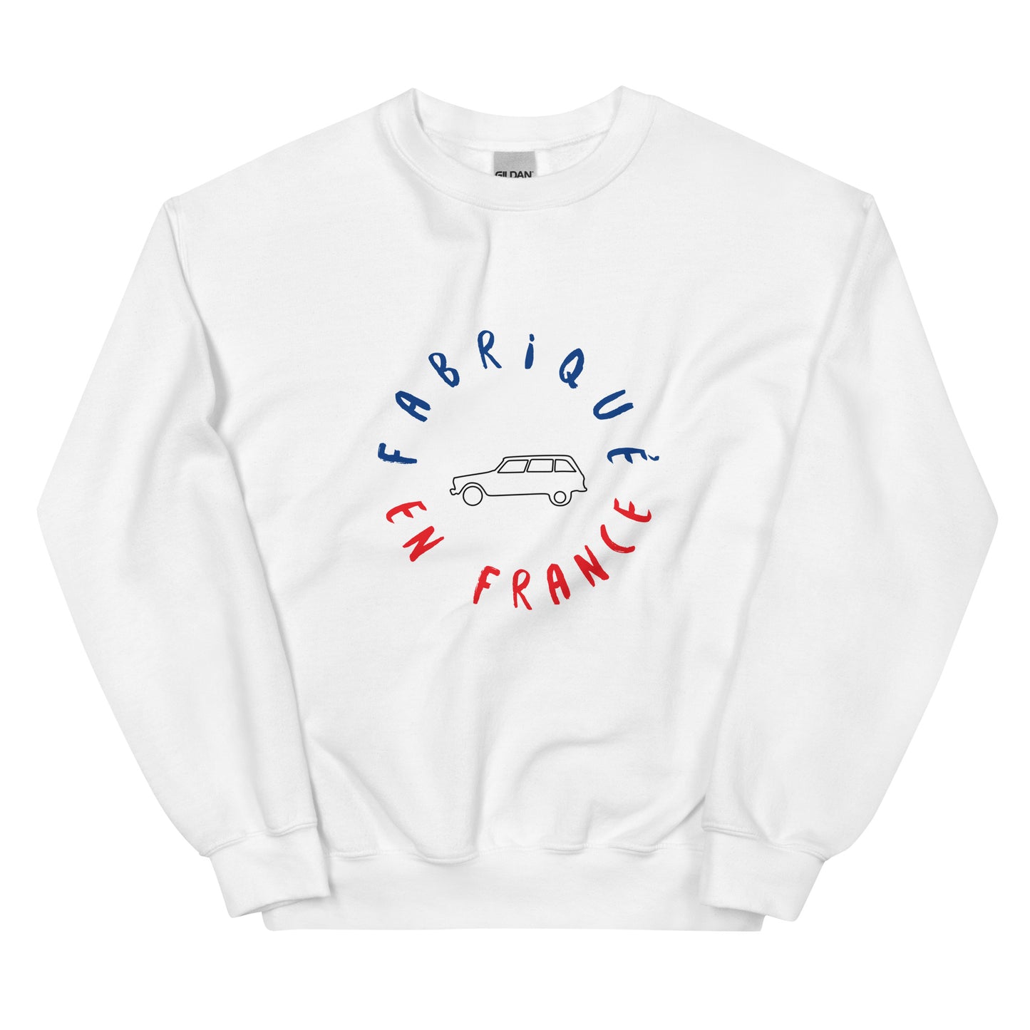 Fabriqué en France Citroën Ami8 sweatshirt Uniseks - Wit