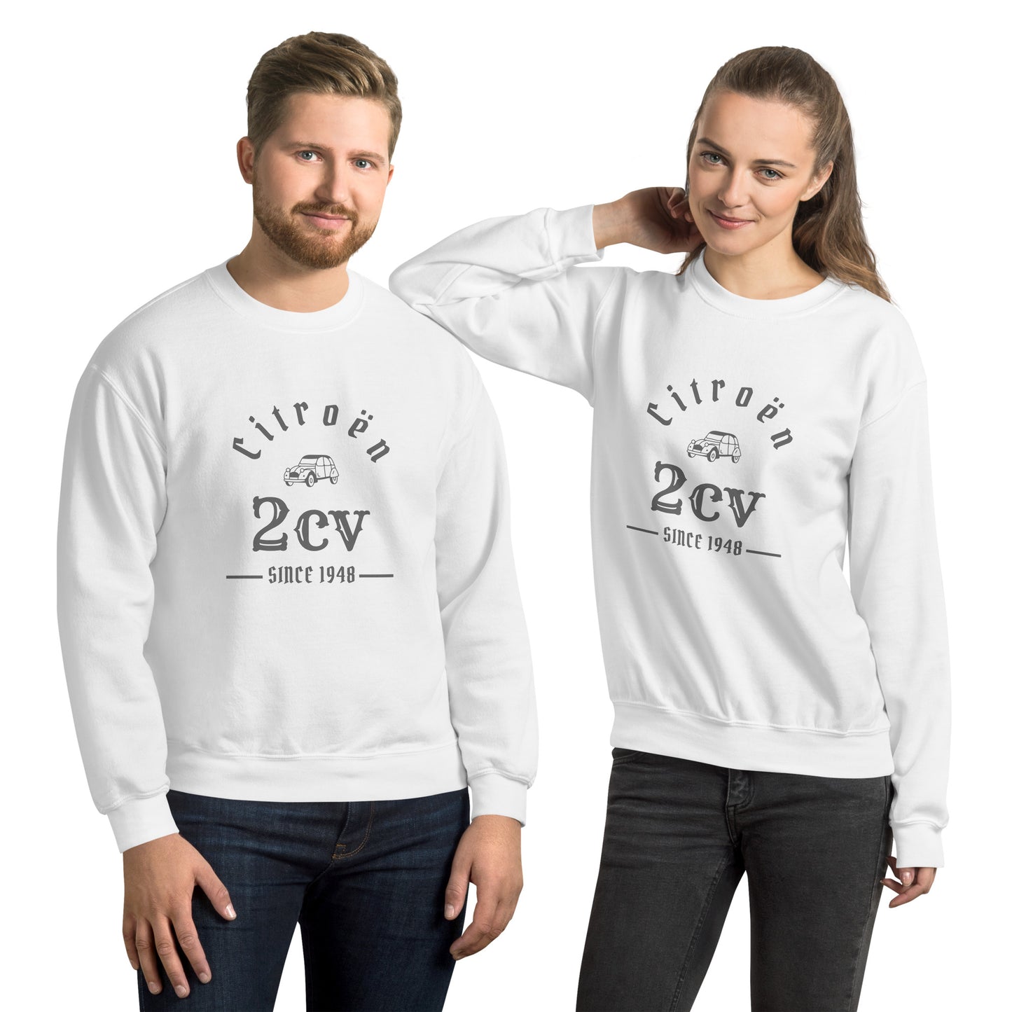 Citroën 2cv since 1948 sweatshirt Uniseks - Zwart, Grijs of Wit