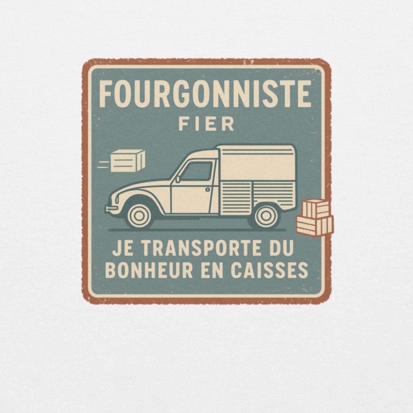 🚚 Fourgonniste Fier Sweatshirt – Warmte met een vleugje nostalgie