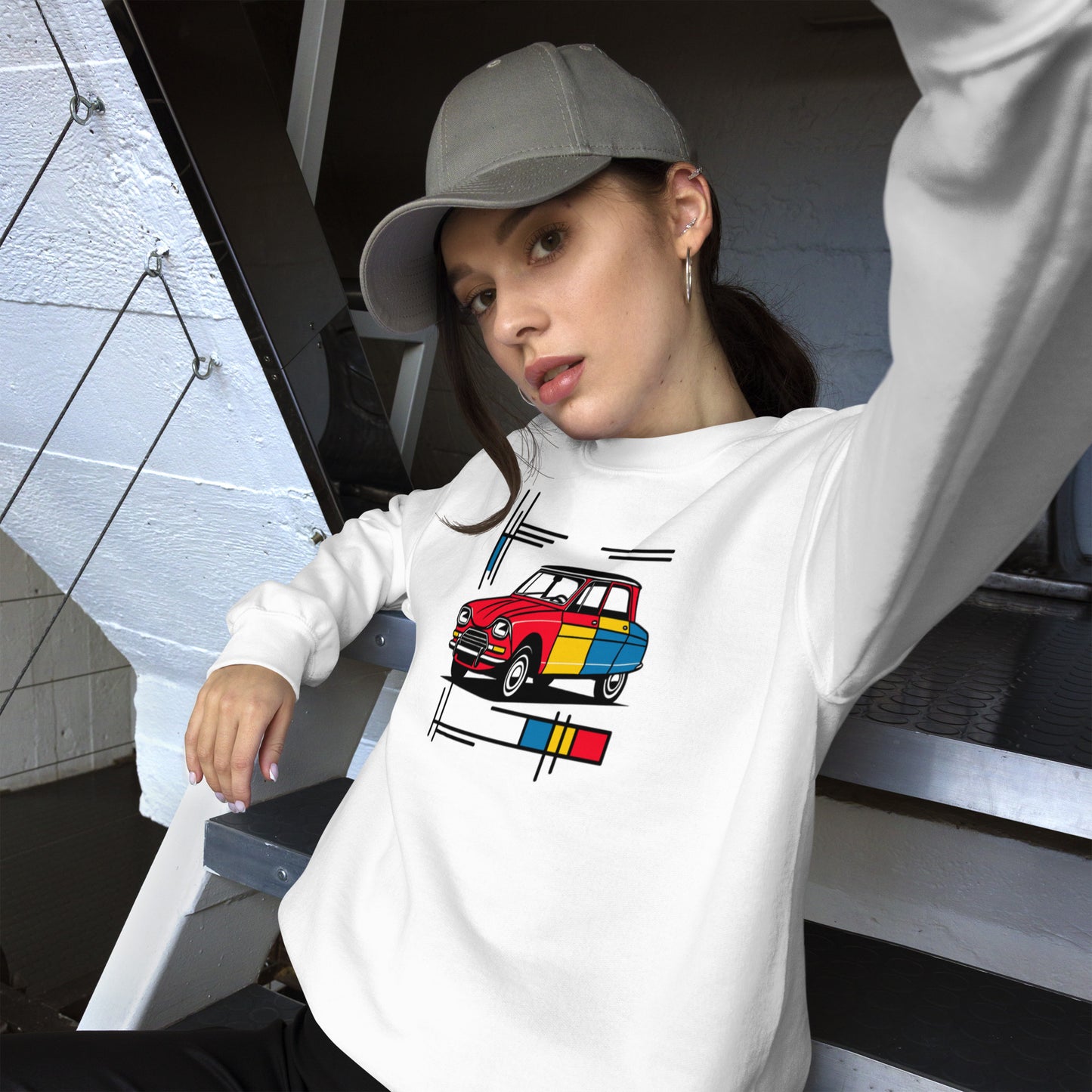 Mondrian Collection Sweatshirt – Model Ami 6