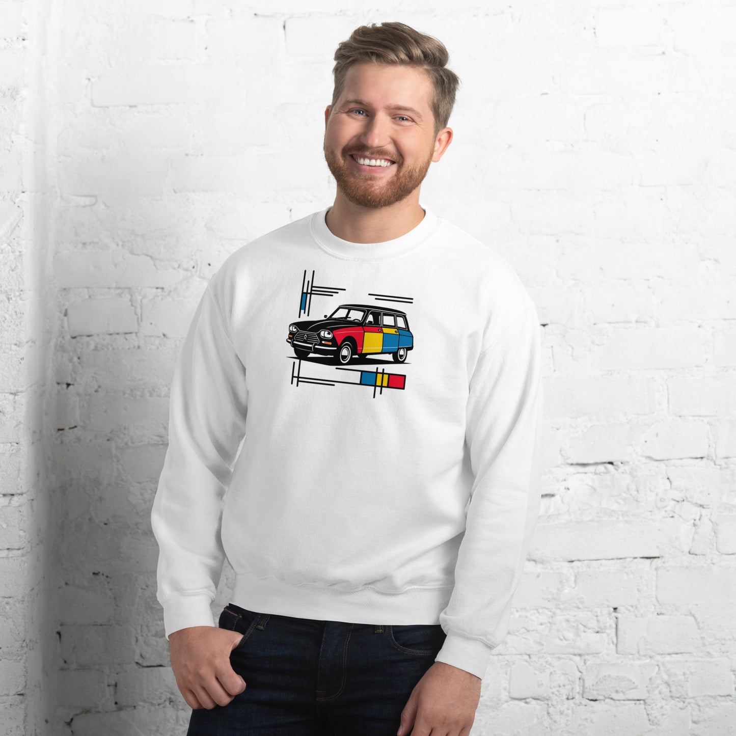 Sweat-shirt Mondrian Collection – Modèle Ami8