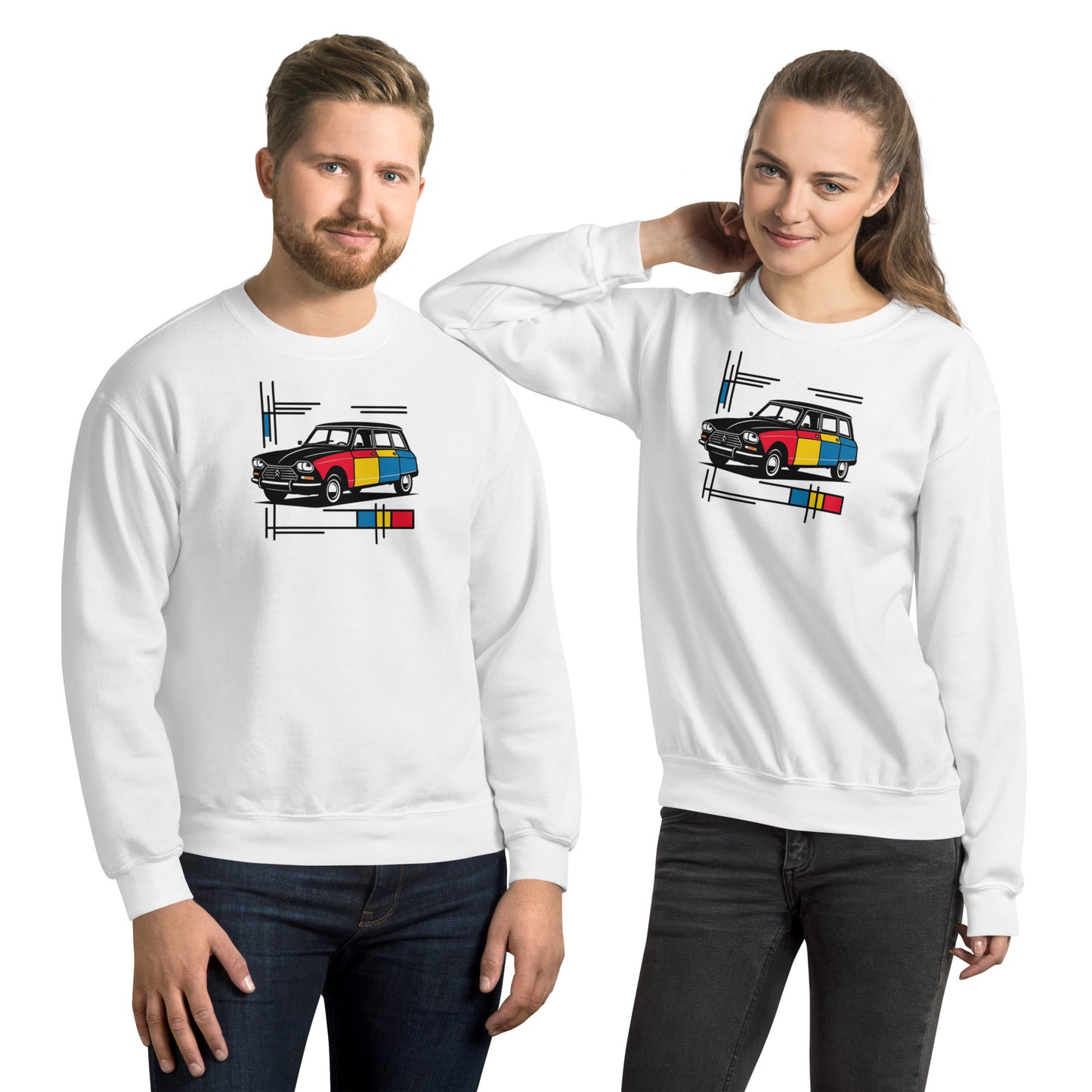 Sweat-shirt Mondrian Collection – Modèle Ami8