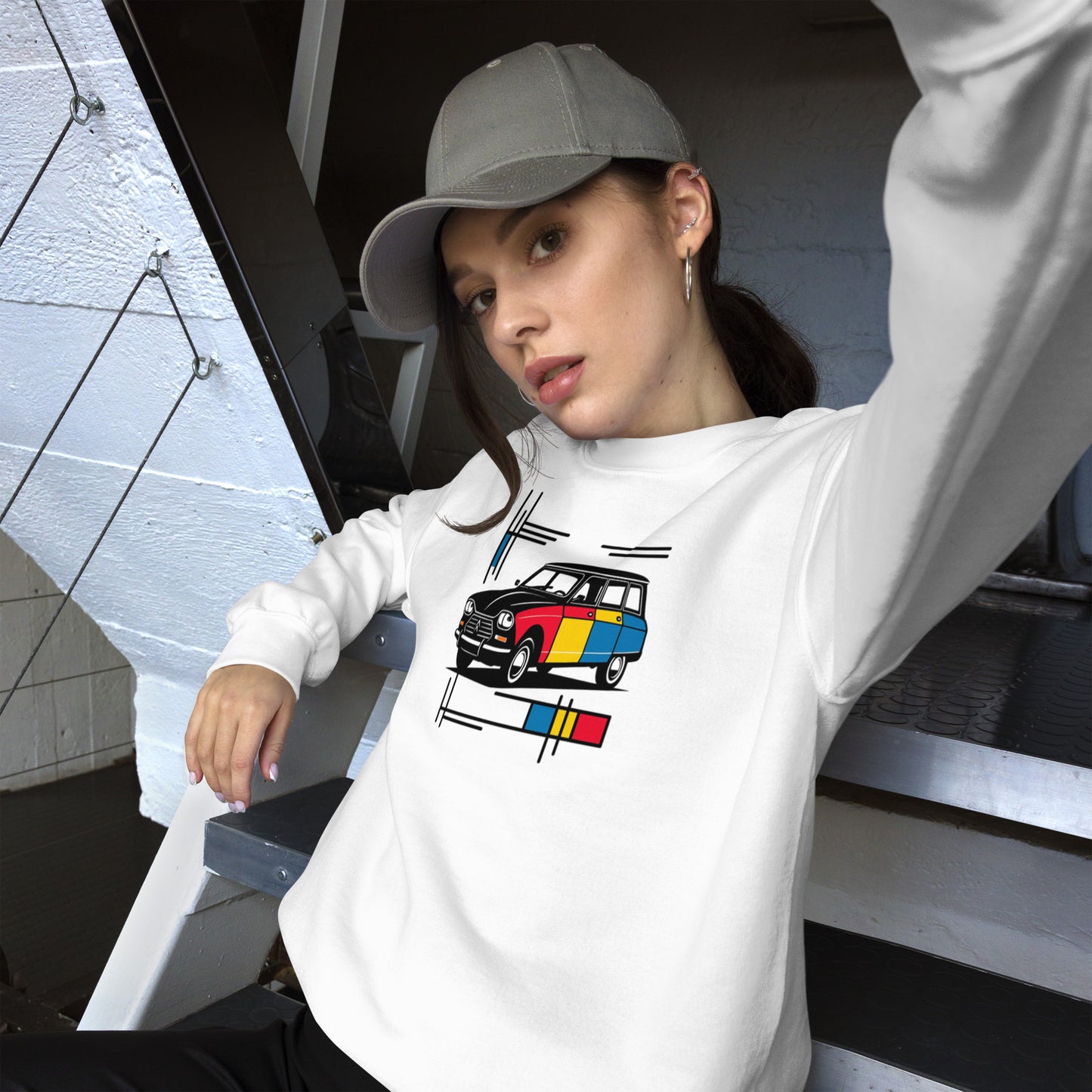 Sweat-shirt Mondrian Collection – Modèle Ami8