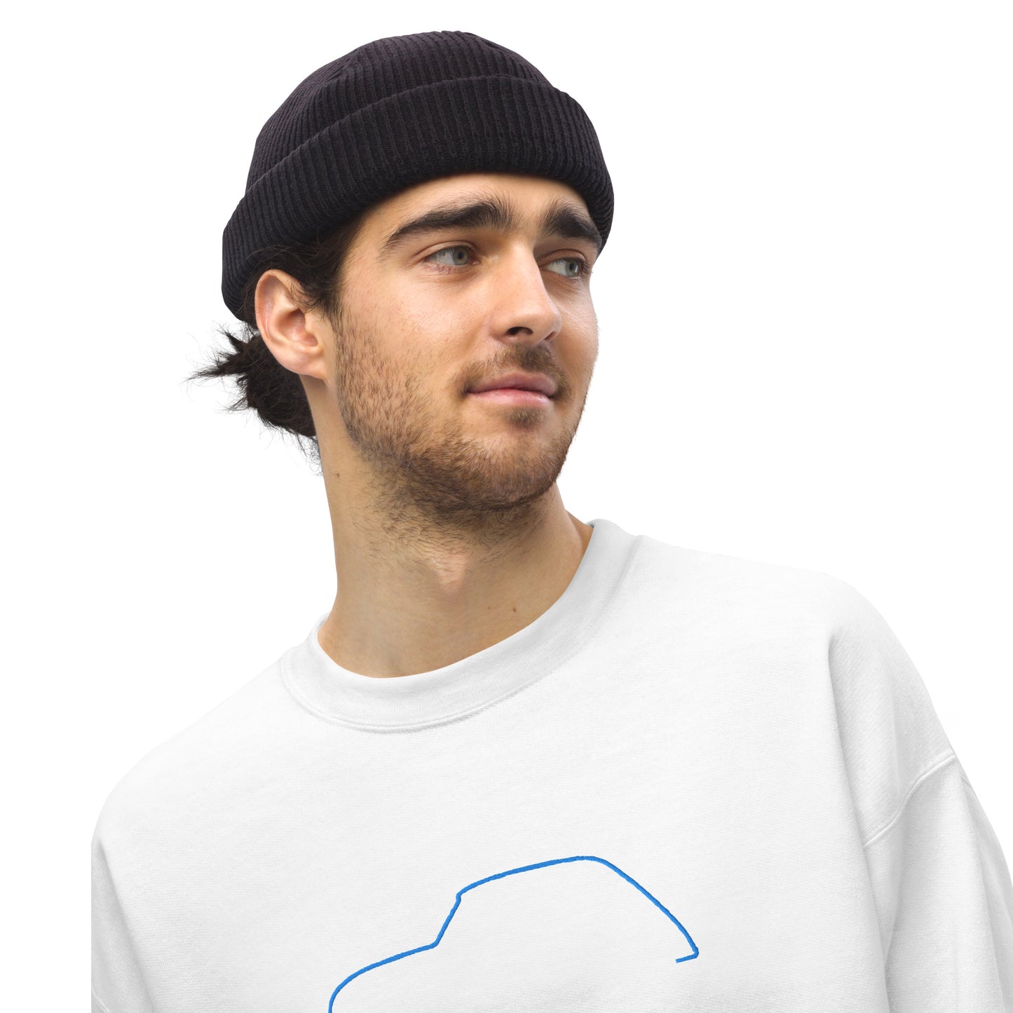 Silhouette Sweatshirt – Citroën Dyane Lijnkunst | Minimalistisch, Tijdloos & Warm