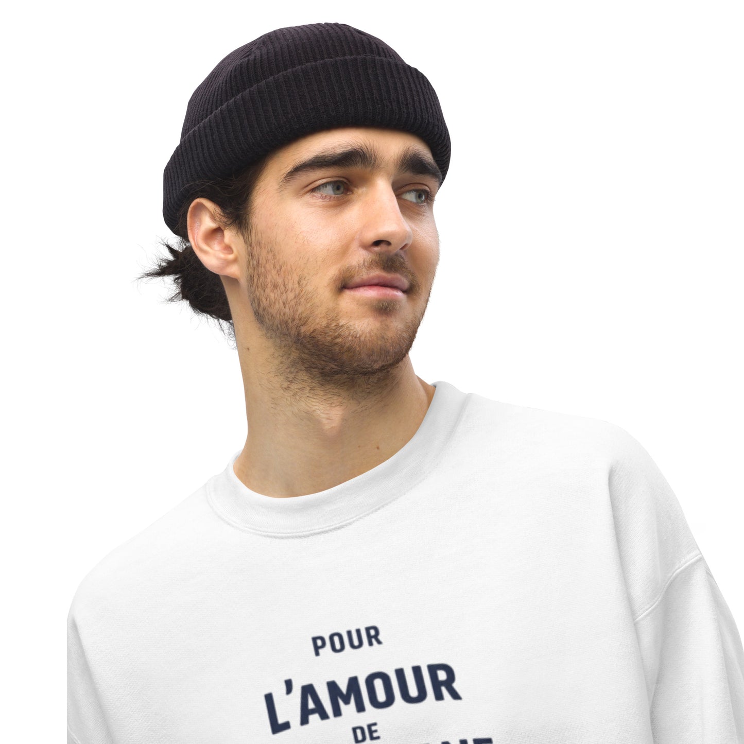 Sweat-shirt Citroën Acadiane « Pour L’Amour de l’Acadiane » – Col Rond Unisexe avec Impression Typographique