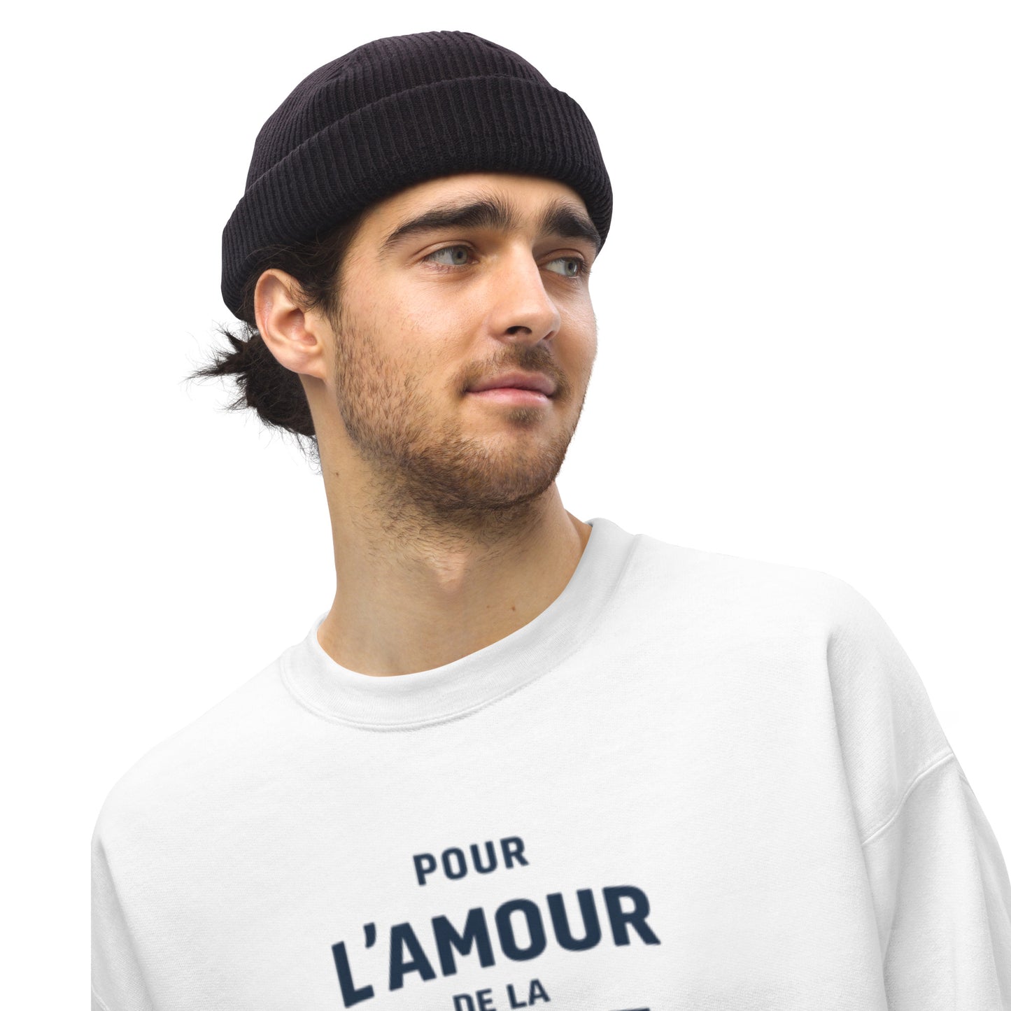 Sweat-shirt Citroën Dyane « Pour L’Amour de la Dyane » – Col rond unisexe avec motif typographique