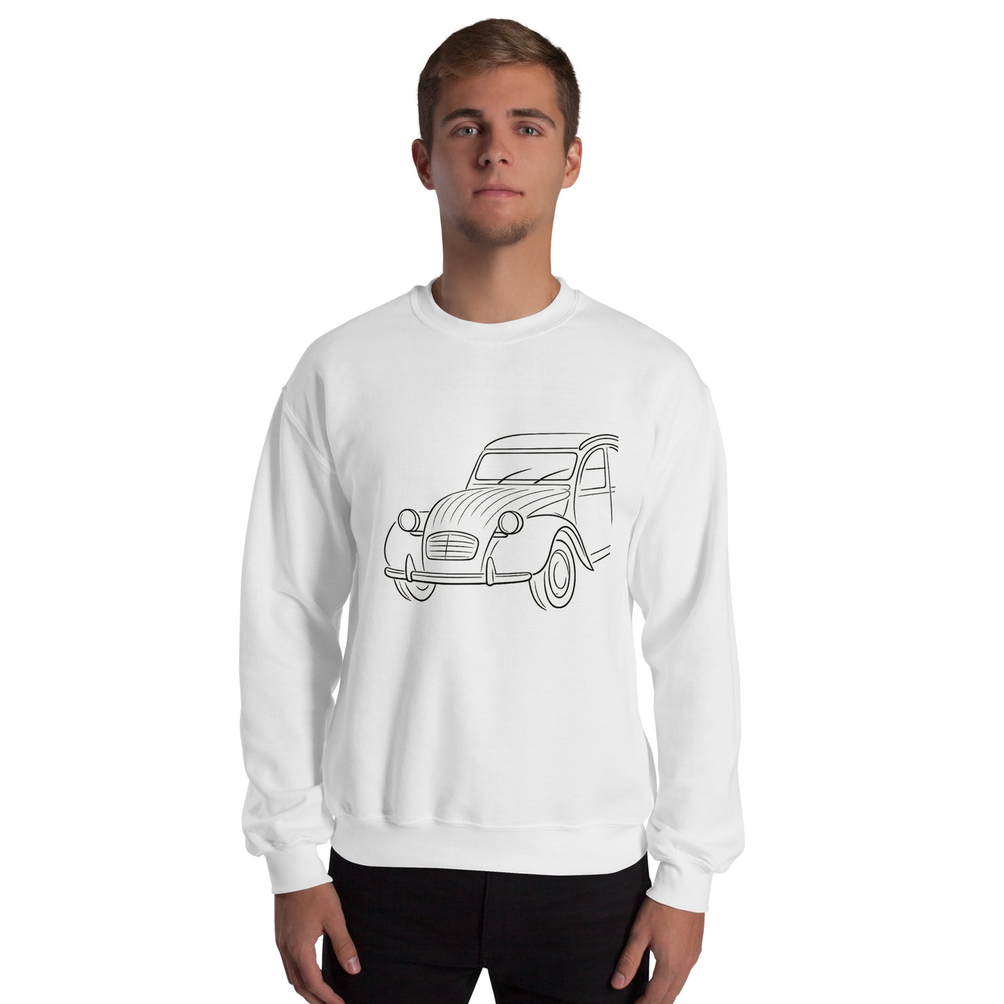 Citroën 2CV Sweatshirt – Minimalist Line Art of the Legendary 2cv