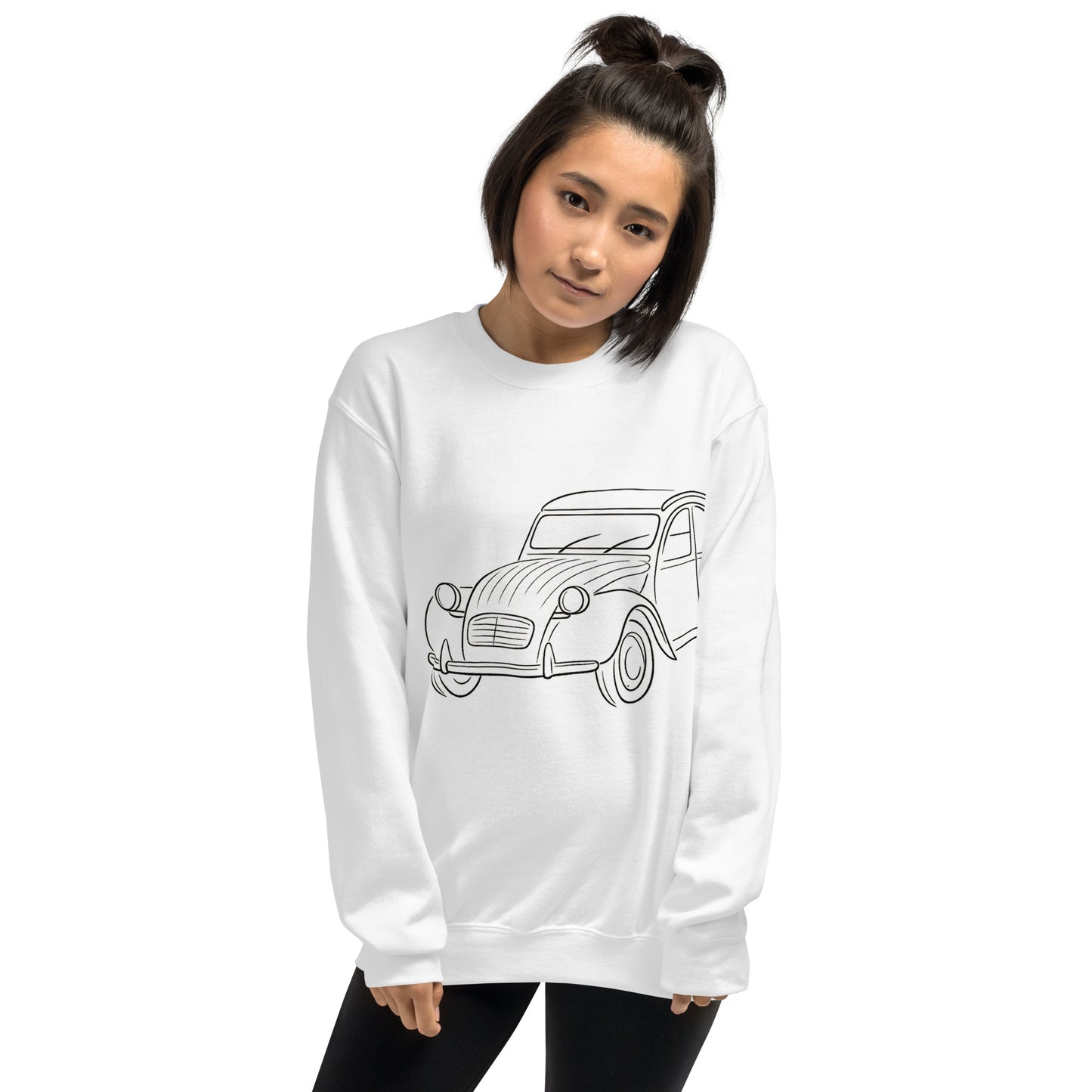 Citroën 2CV Sweatshirt – Minimalist Line Art of the Legendary 2cv