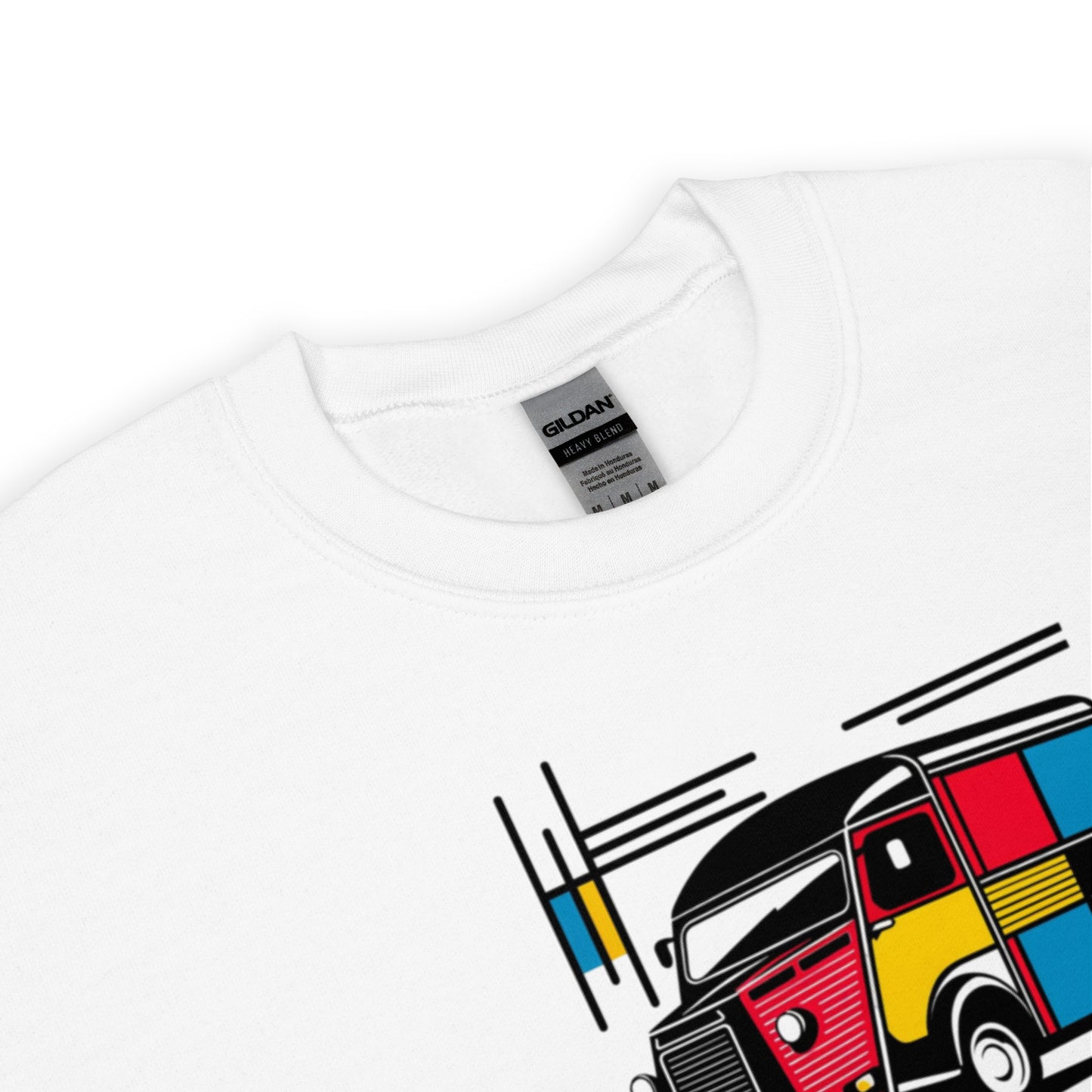 Mondrian Collection Sweatshirt – Warm sweater with a playful vintage bus