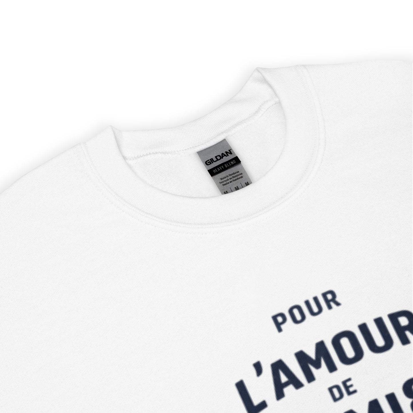 Sweat-shirt Citroën AMI8 « Pour L’Amour de l’AMI8 » – Sweatshirt unisexe avec imprimé typographique