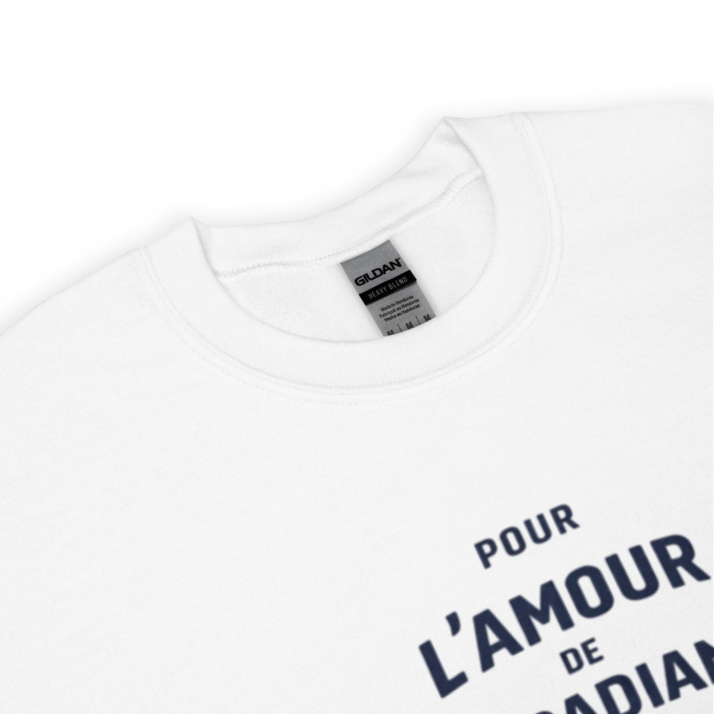 Sweat-shirt Citroën Acadiane « Pour L’Amour de l’Acadiane » – Col Rond Unisexe avec Impression Typographique