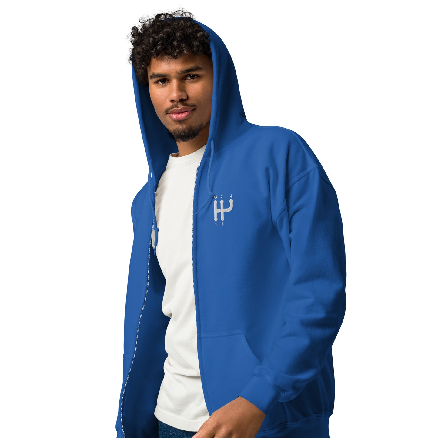 Citroën 2CV Schakelschema Zip Hoodie – Geborduurd Icon, Tijdloos Comfort