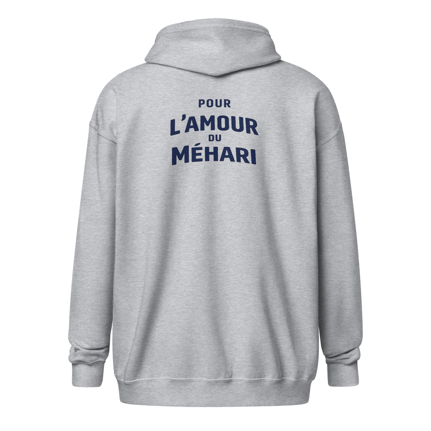 L’amour Zip Hoodie – “Pour l’Amour du Méhari” Design | Comfortabele Fleece Hoodie met Rits