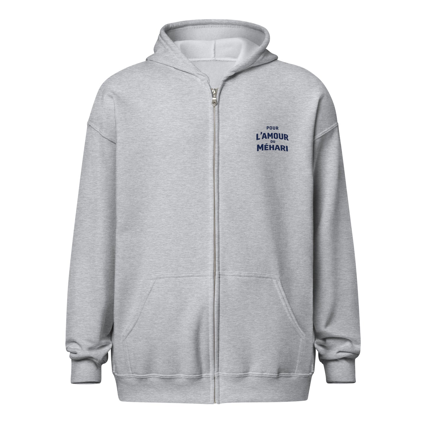 L’amour Zip Hoodie – “Pour l’Amour du Méhari” Design | Comfortabele Fleece Hoodie met Rits