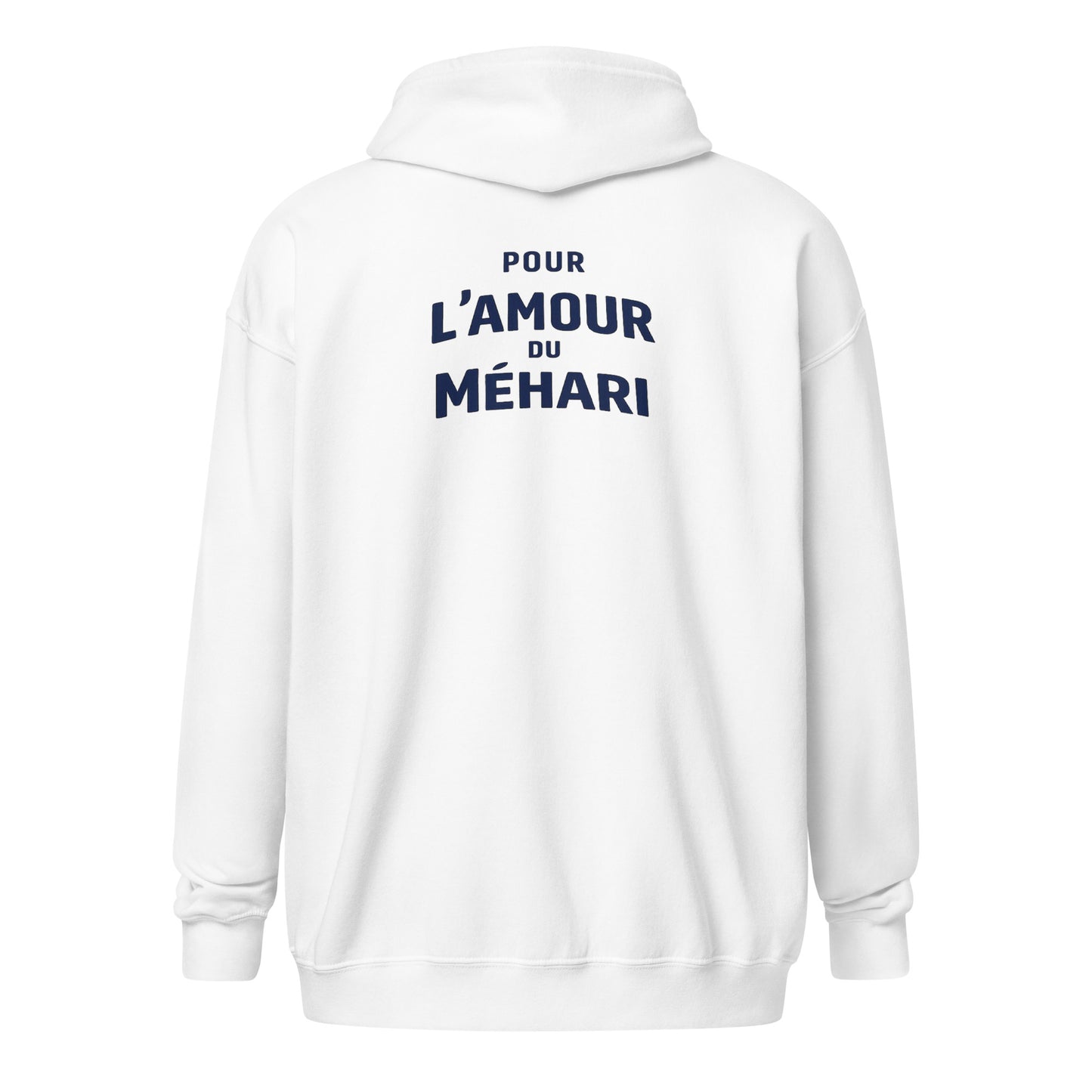L’amour Zip Hoodie – “Pour l’Amour du Méhari” Design | Comfortabele Fleece Hoodie met Rits