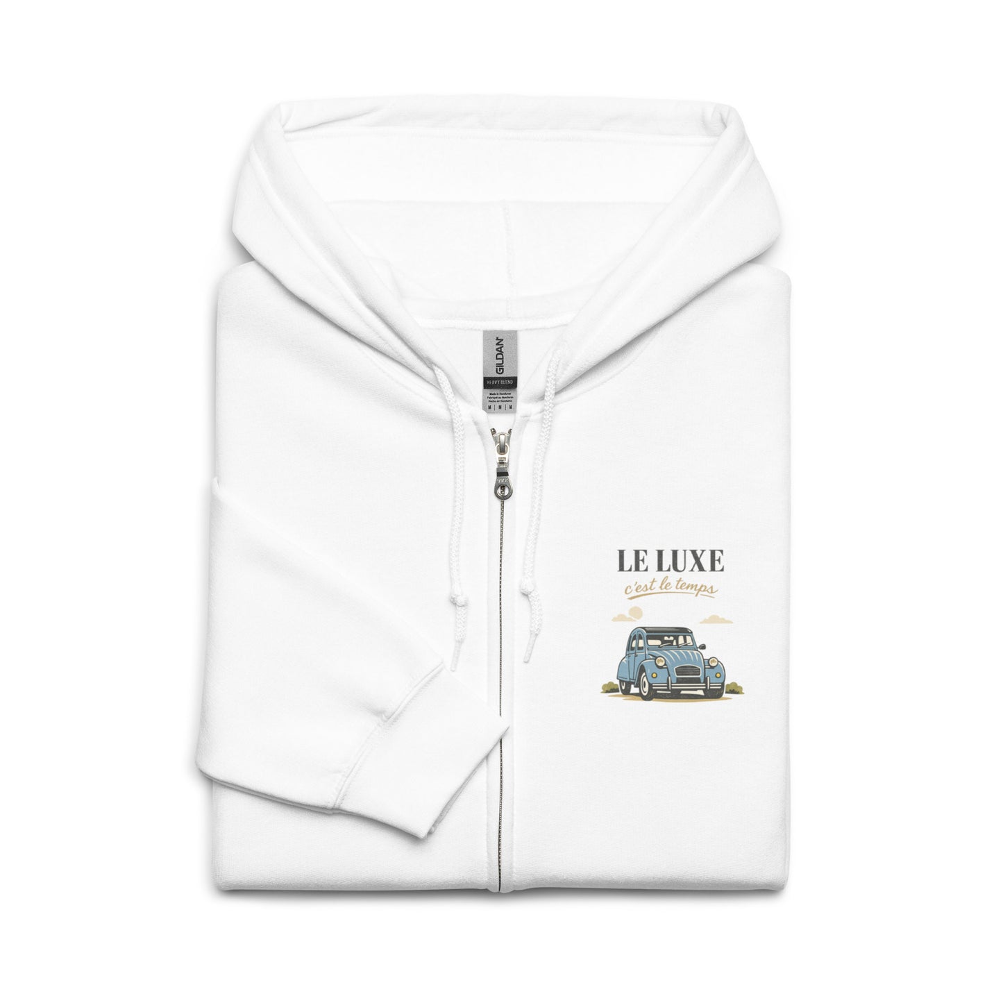 Le Luxe Zip Hoodie – Citroën 2CV | Iconische eenvoud & dagelijks comfort
