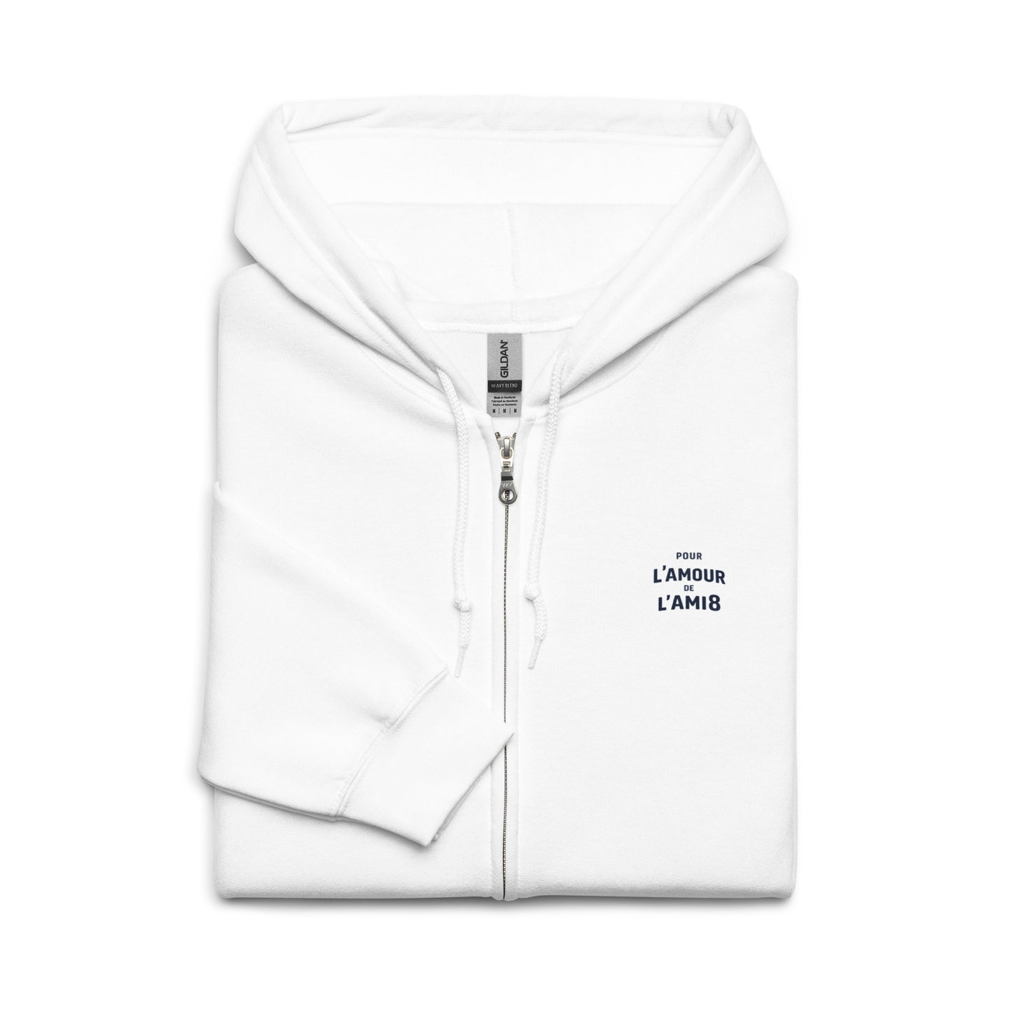 Citroën AMI8 L’amour Zip Hoodie – Design « L’Amour de l’AMI8 » | Sweat à capuche zippé en molleton premium