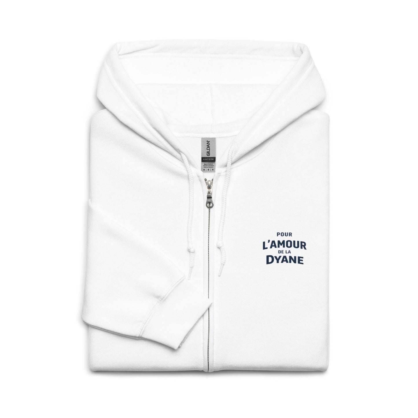 Citroën Dyane L’amour Zip Hoodie – “L’Amour de la Dyane” Design | Premium Fleece Hoodie met Rits